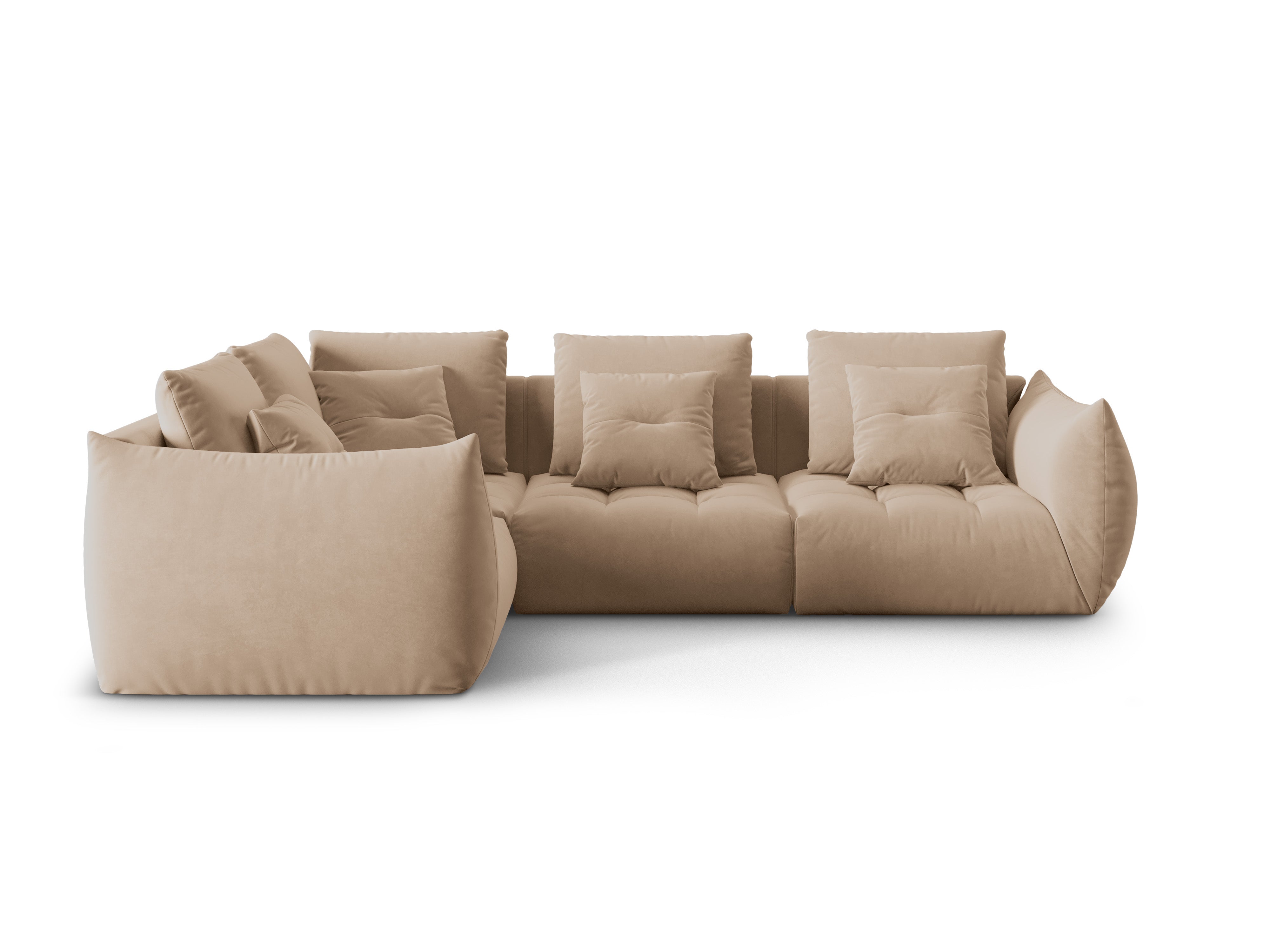 Bloom Ecksofa, 316x216 cm, Material: Samt