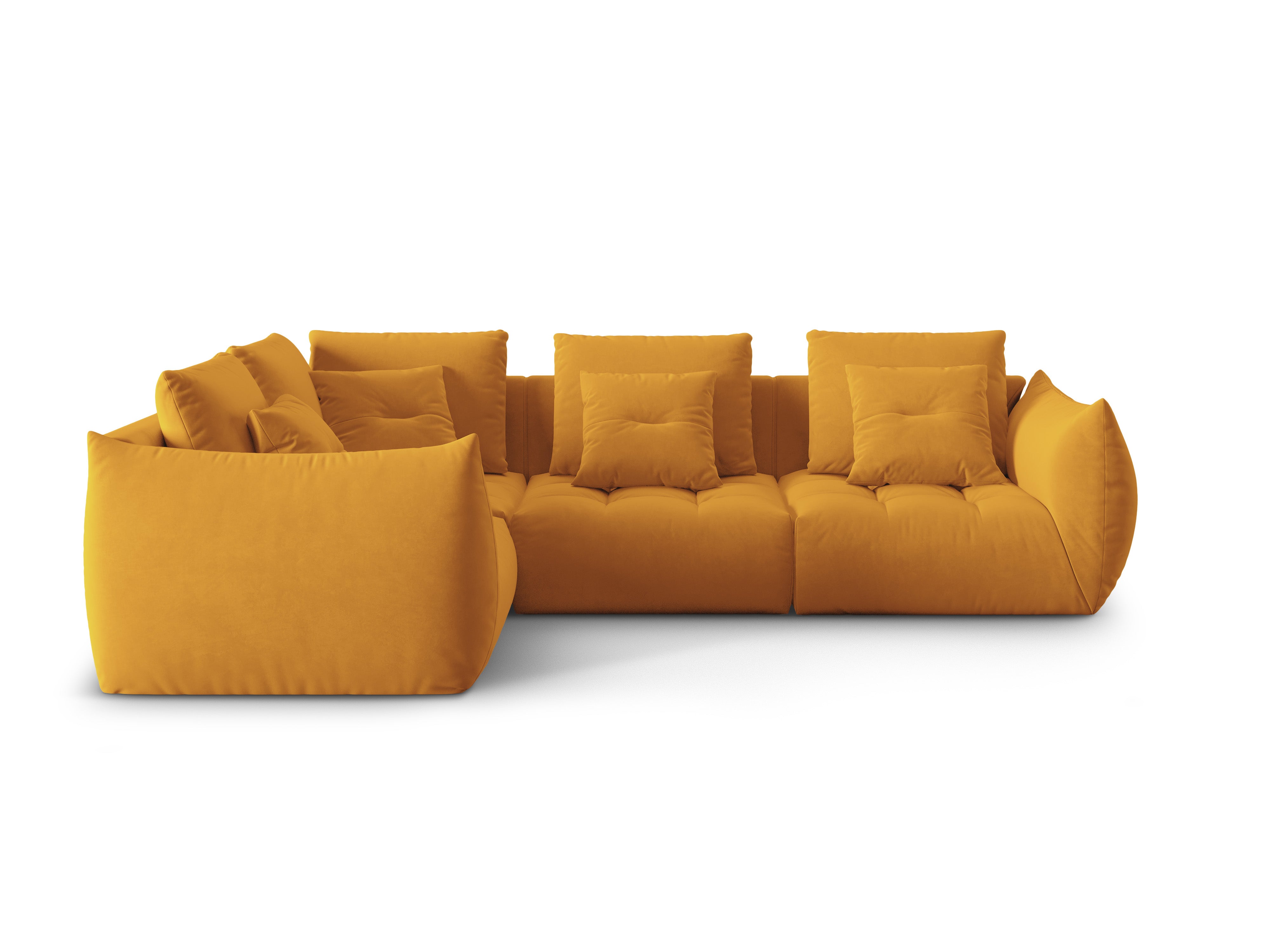Bloom Ecksofa, 316x216 cm, Material: Samt