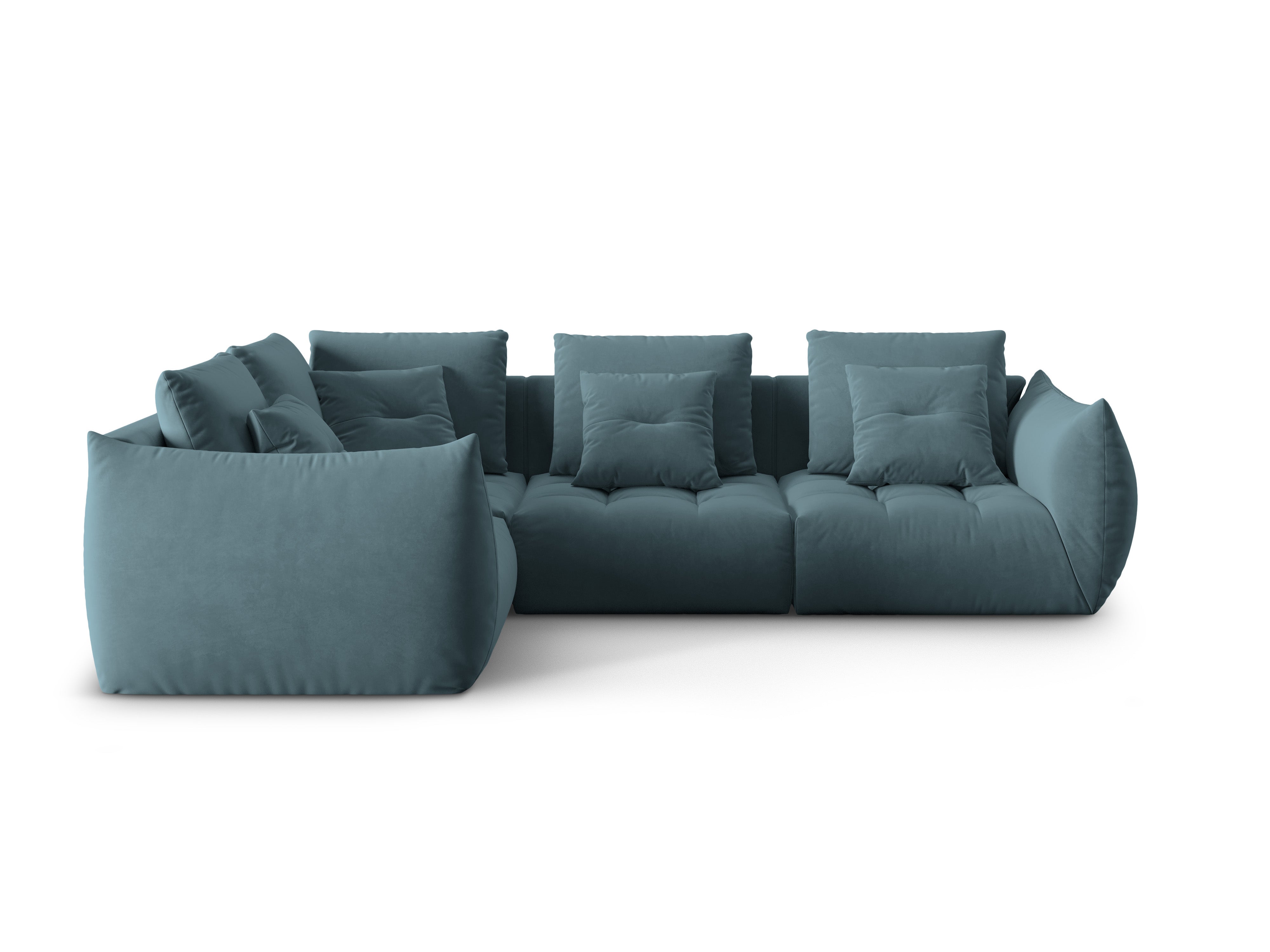 Bloom Ecksofa, 316x216 cm, Material: Samt