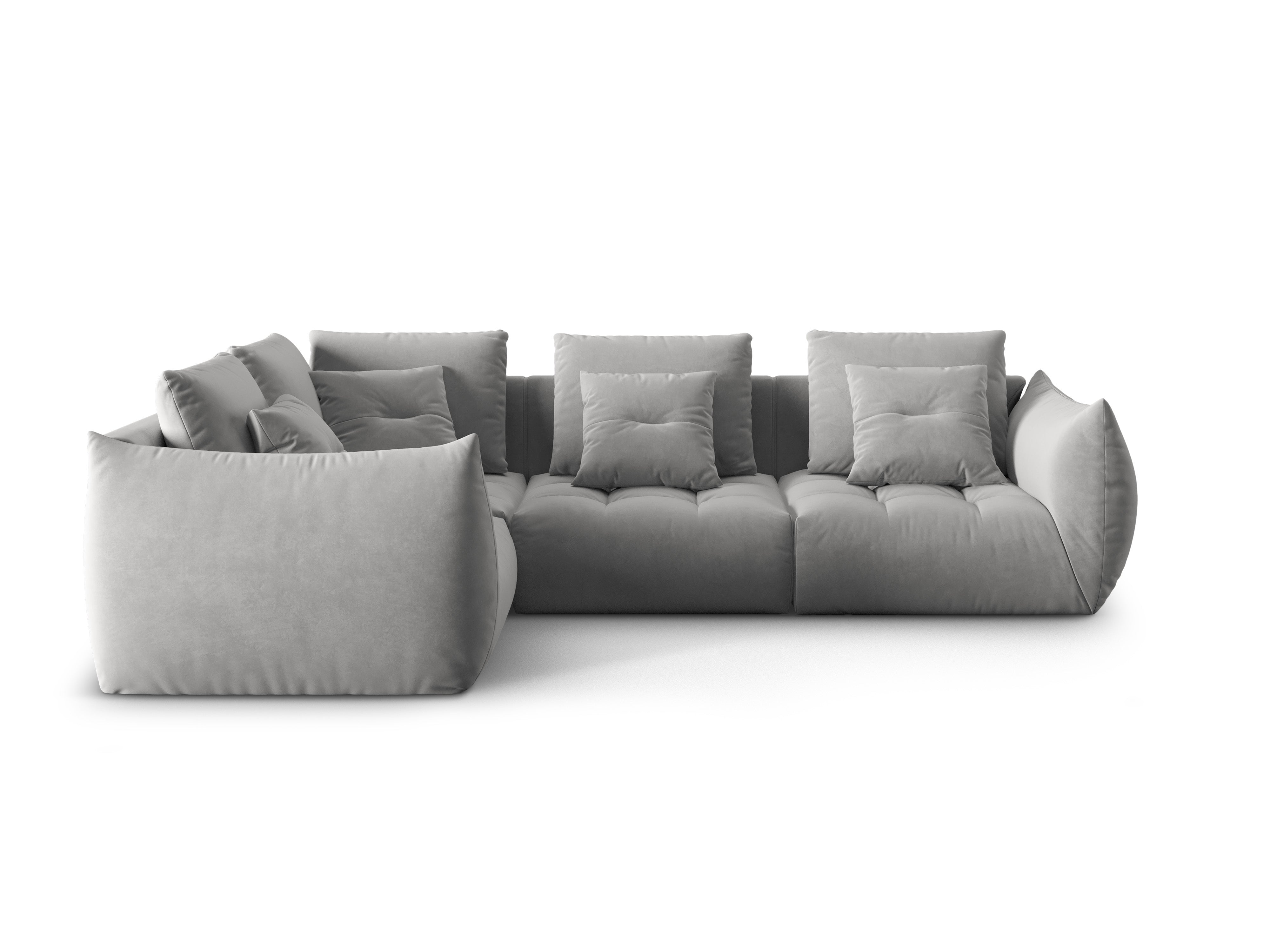 Bloom Ecksofa, 316x216 cm, Material: Samt