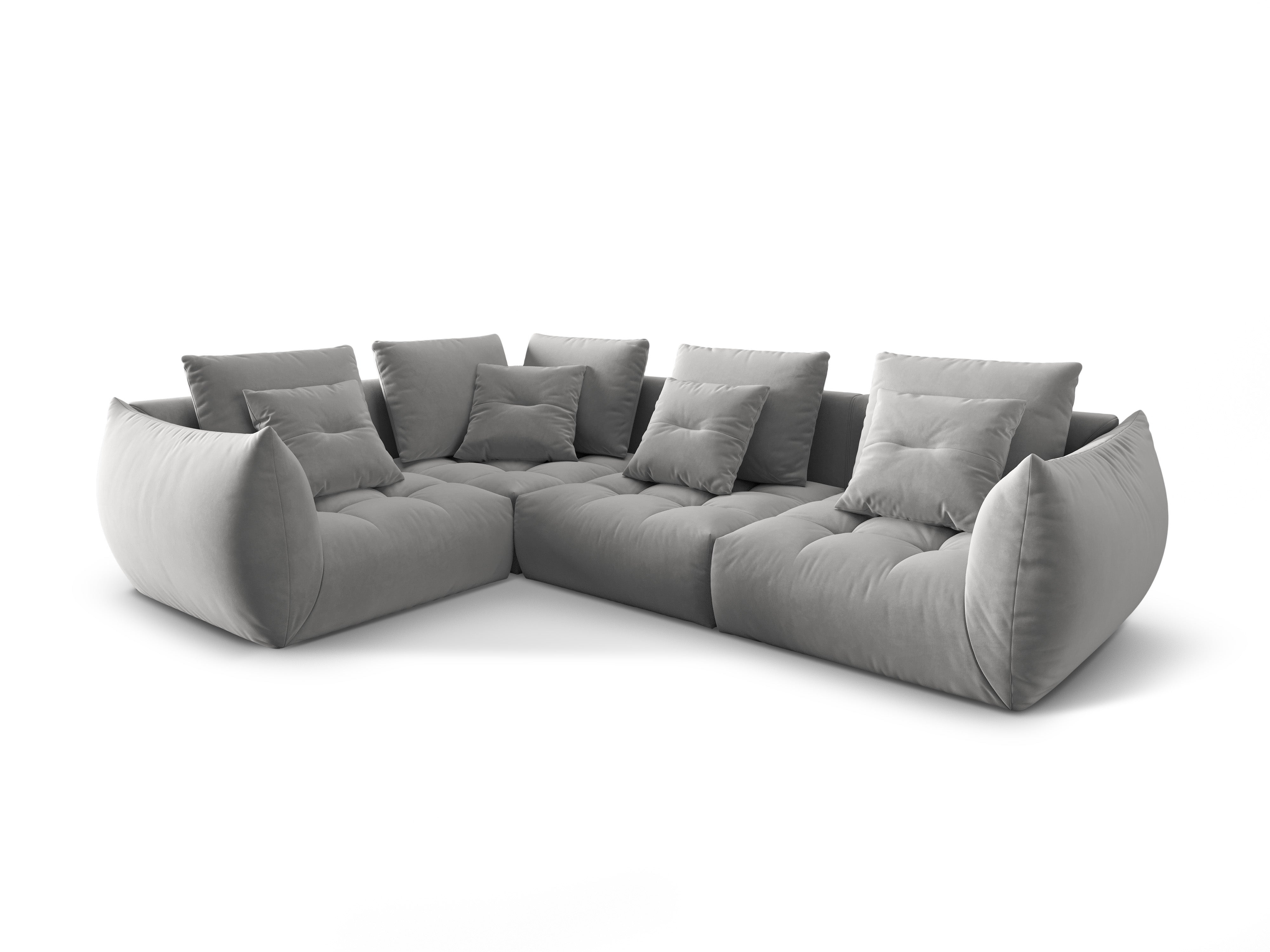 Bloom Ecksofa, 316x216 cm, Material: Samt