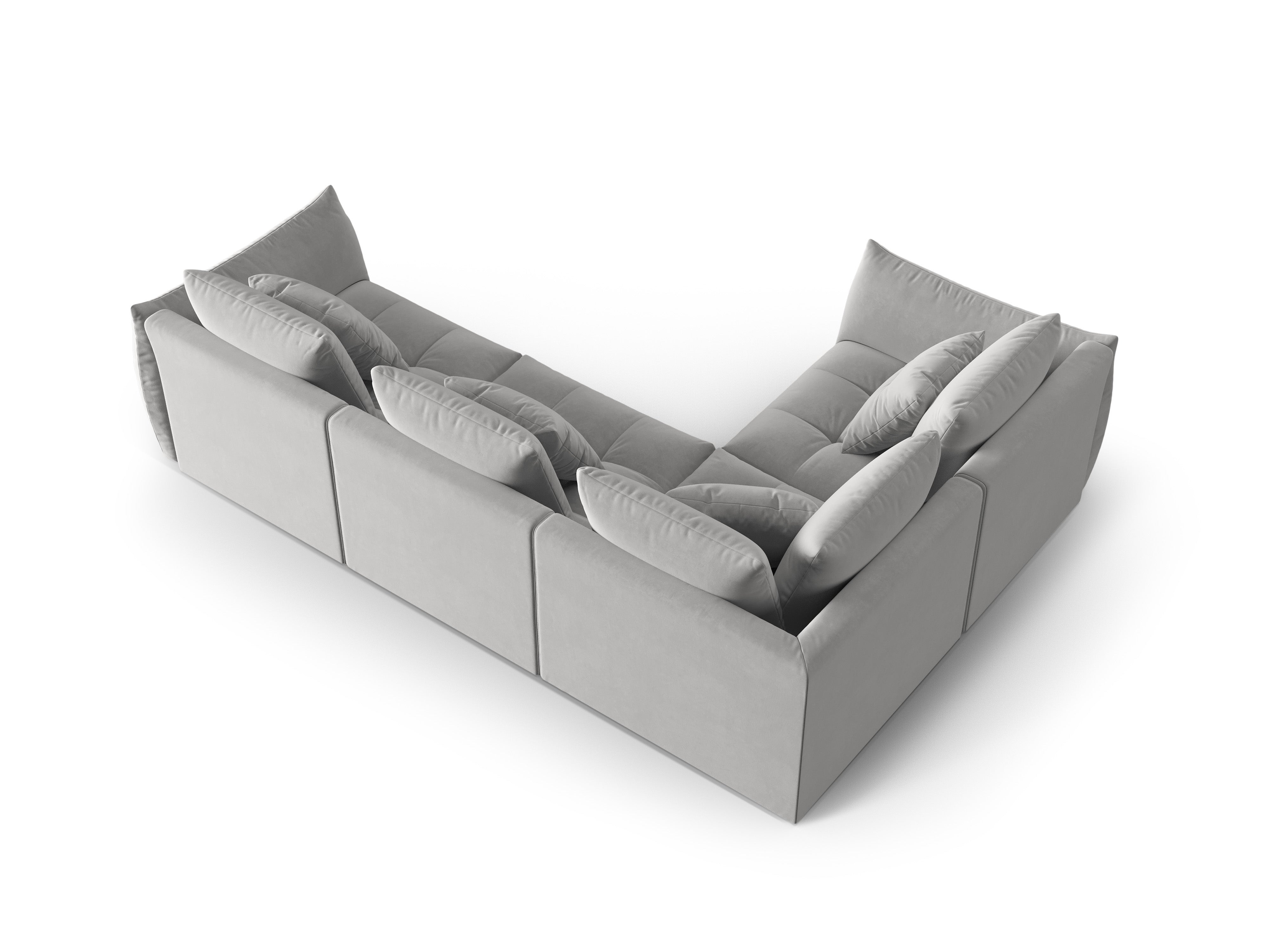 Bloom Ecksofa, 316x216 cm, Material: Samt