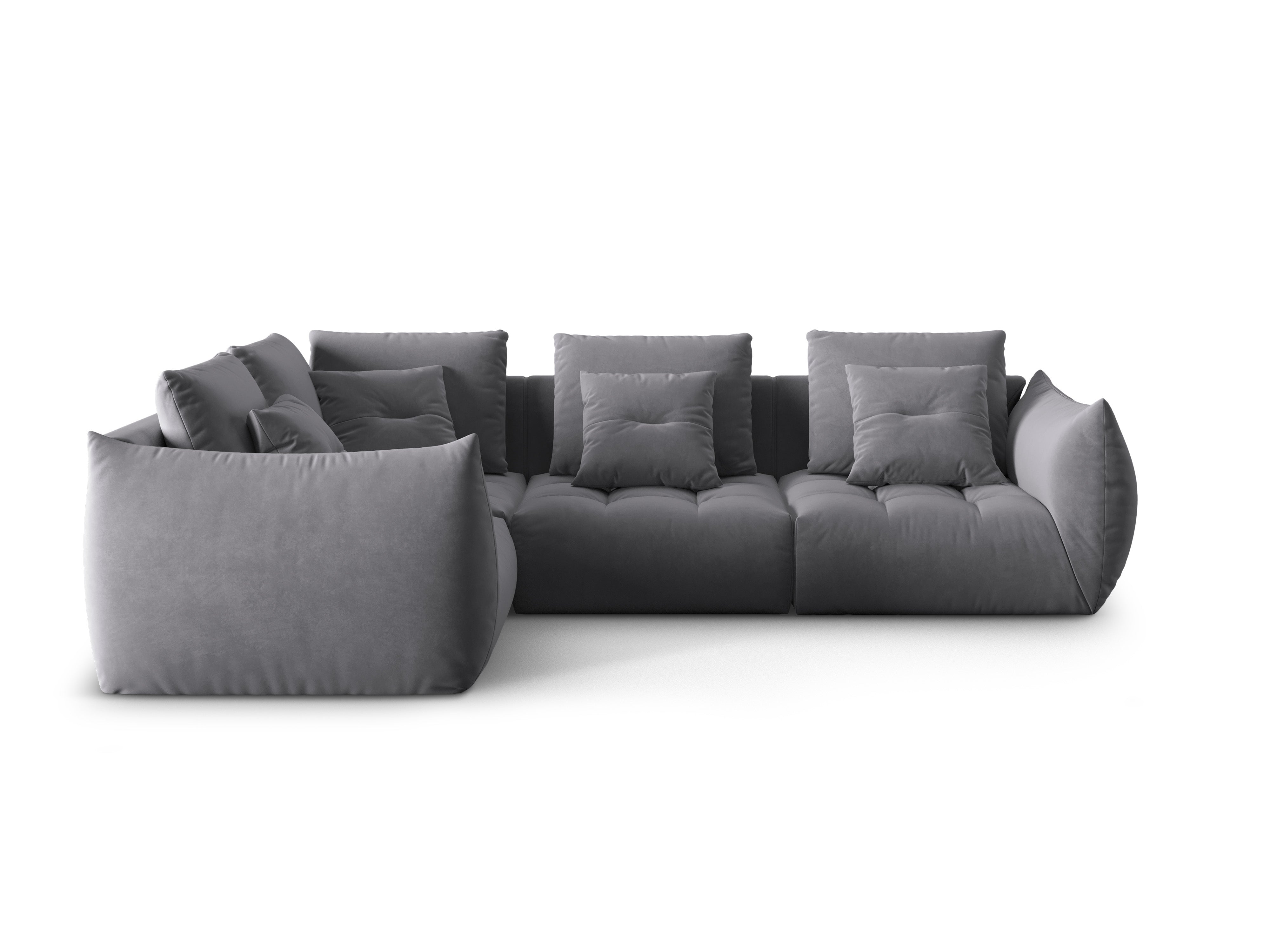 Bloom Ecksofa, 316x216 cm, Material: Samt
