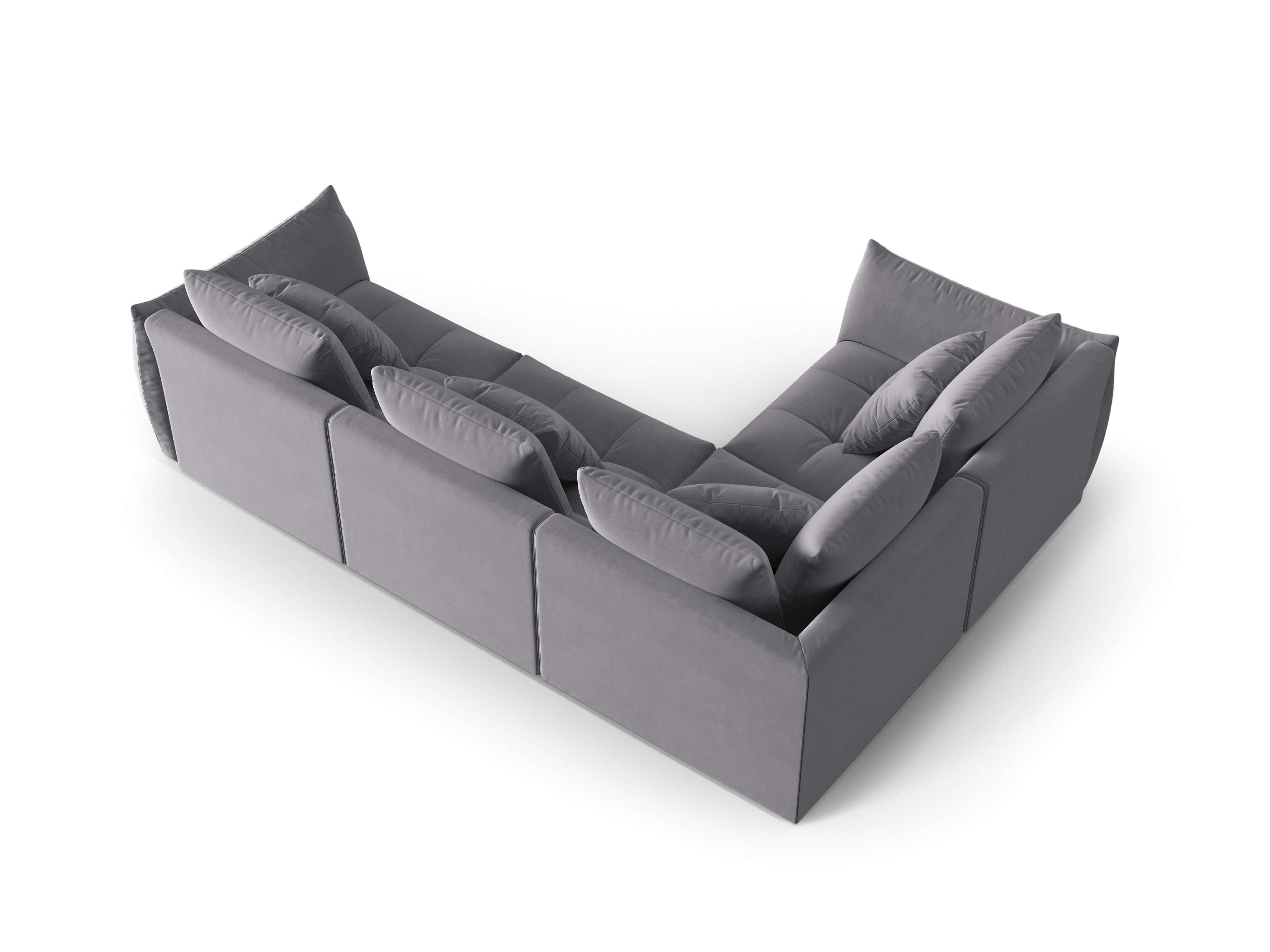 Bloom Ecksofa, 316x216 cm, Material: Samt