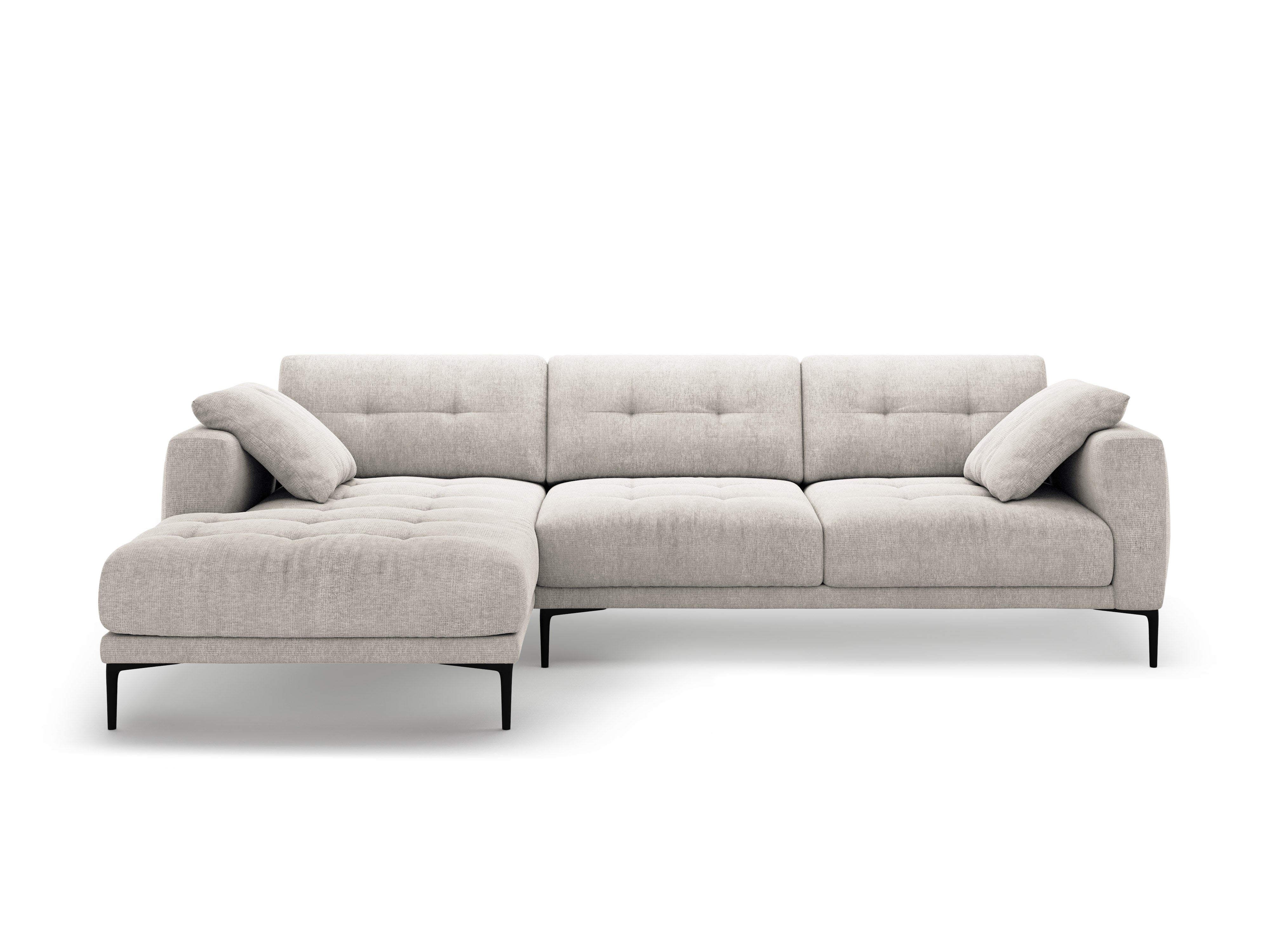 Eckgarnitur Bemy, 295x174cm, Material: Strukturstoff