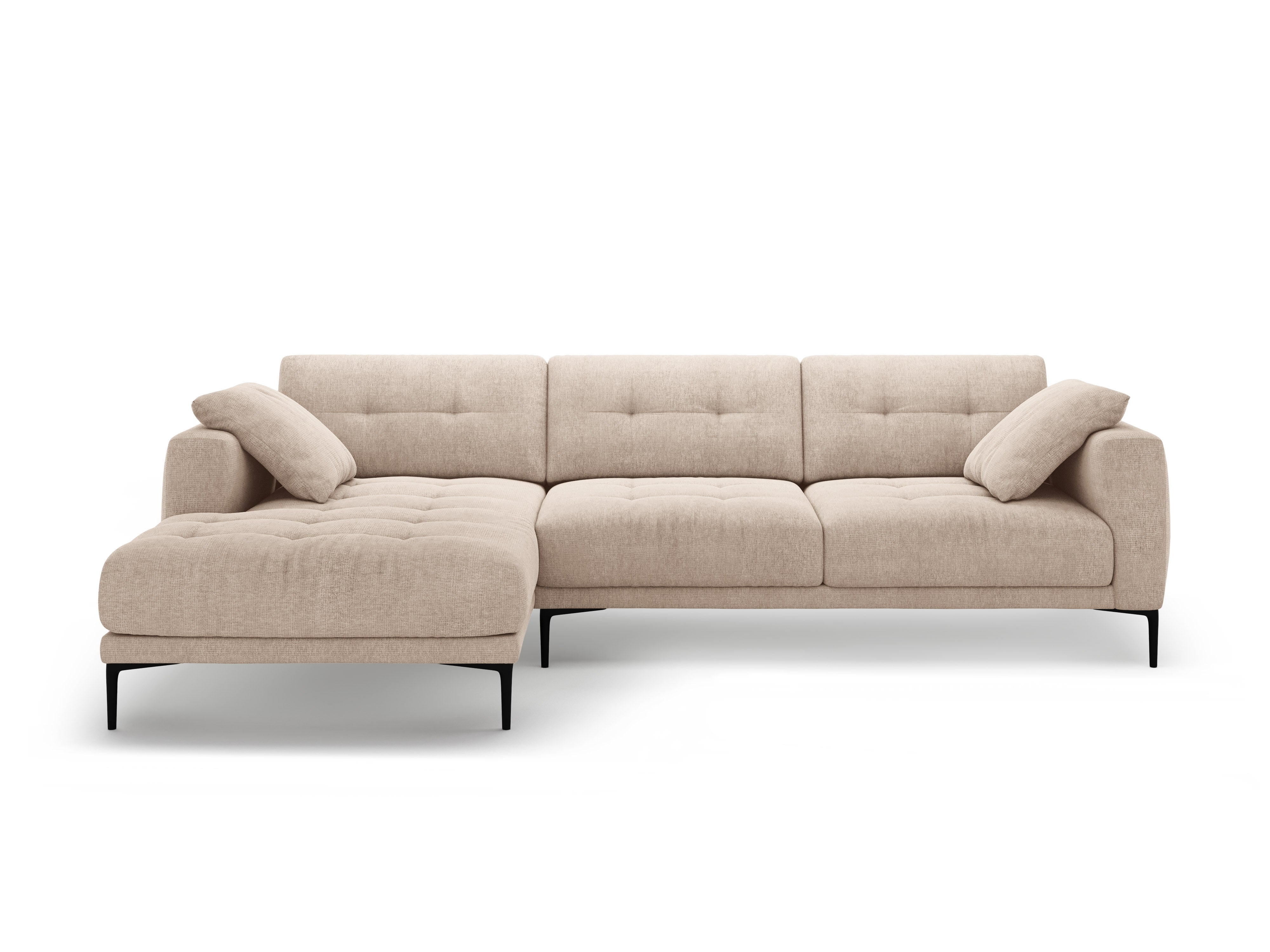 Eckgarnitur Bemy, 295x174cm, Material: Strukturstoff