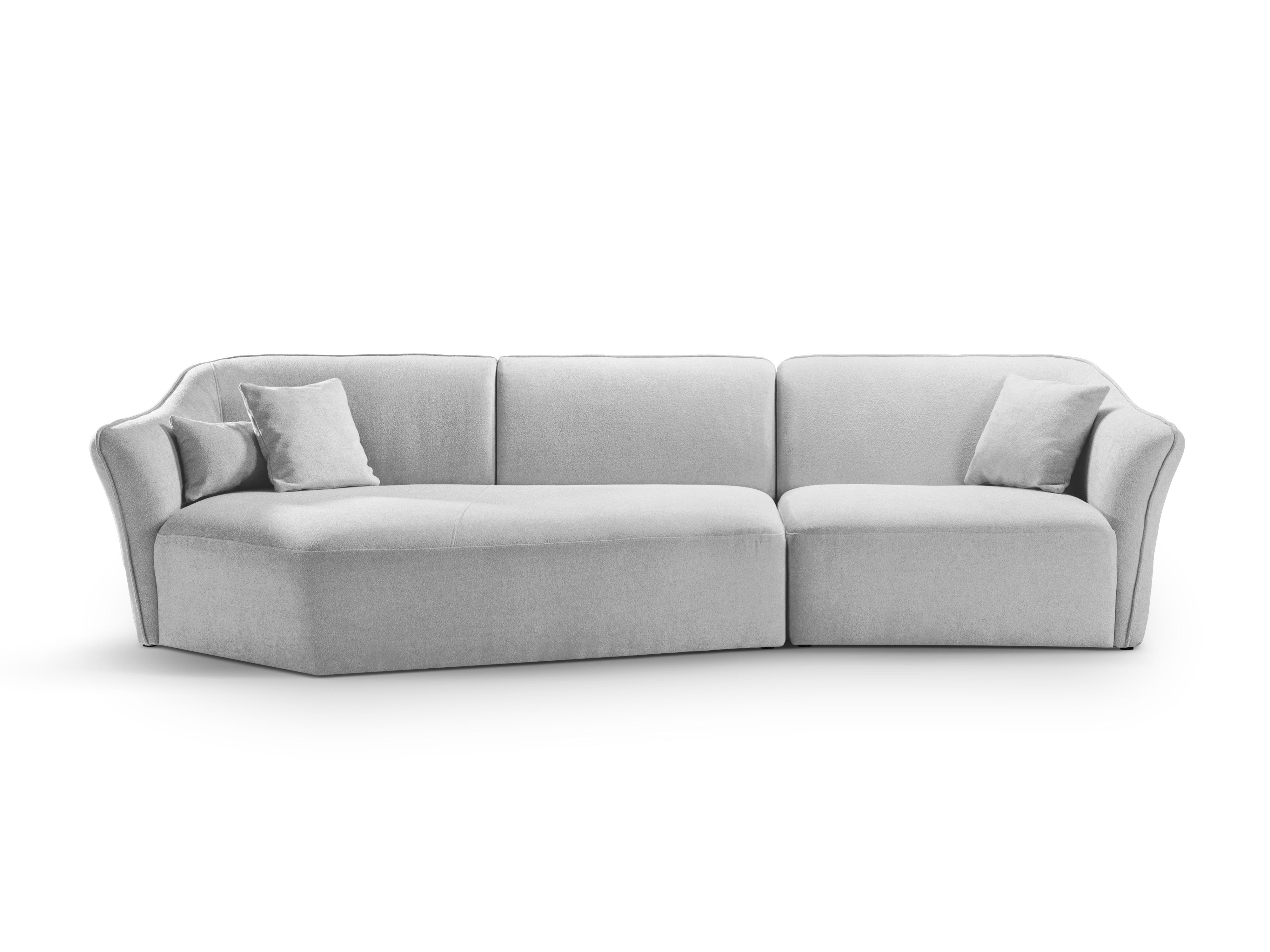 Ecksofa Hailey 292x138cm, Material: Bouclé