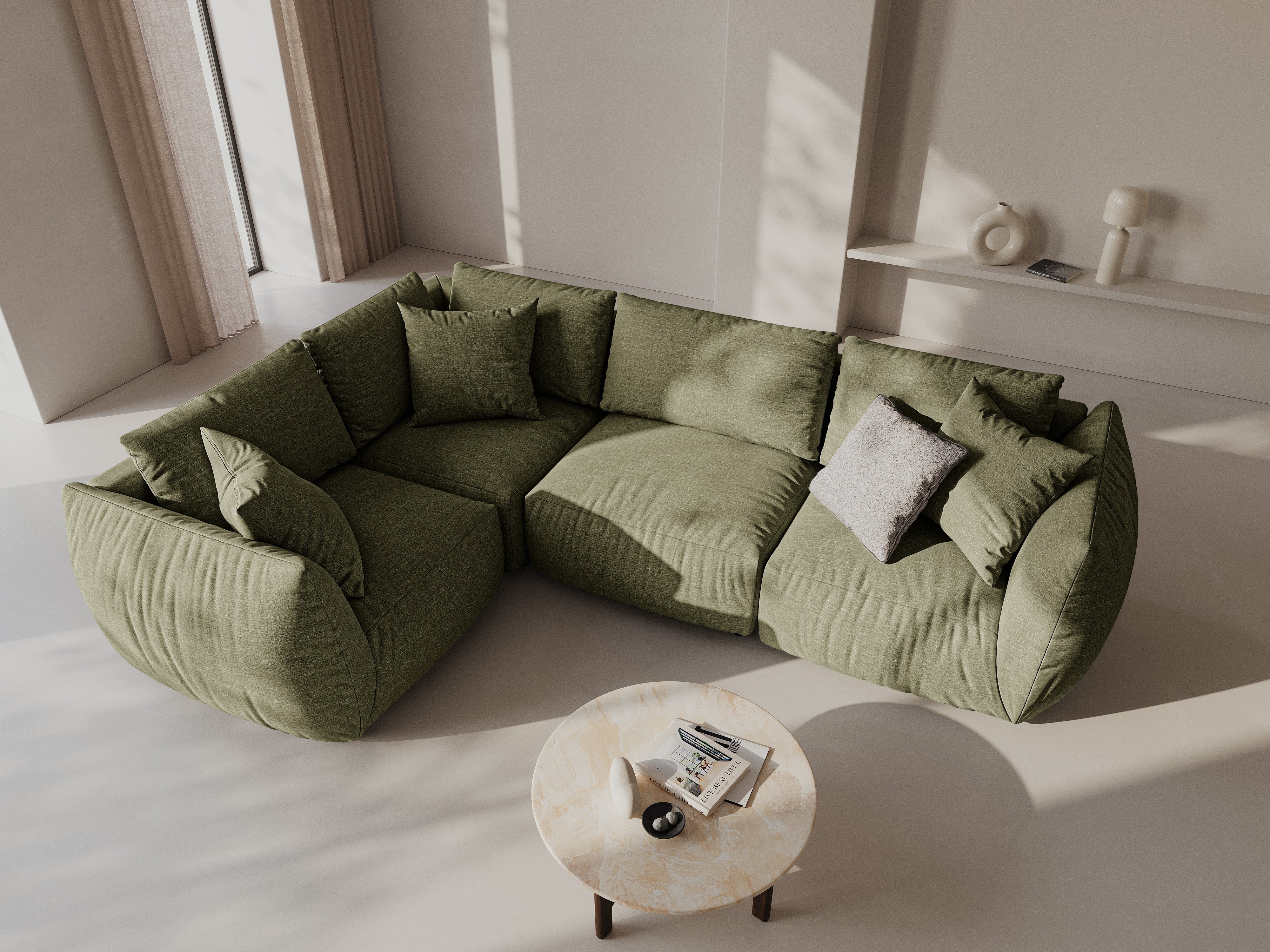 Ecksofa Chris 295x210cm, Material: Strukturstoff