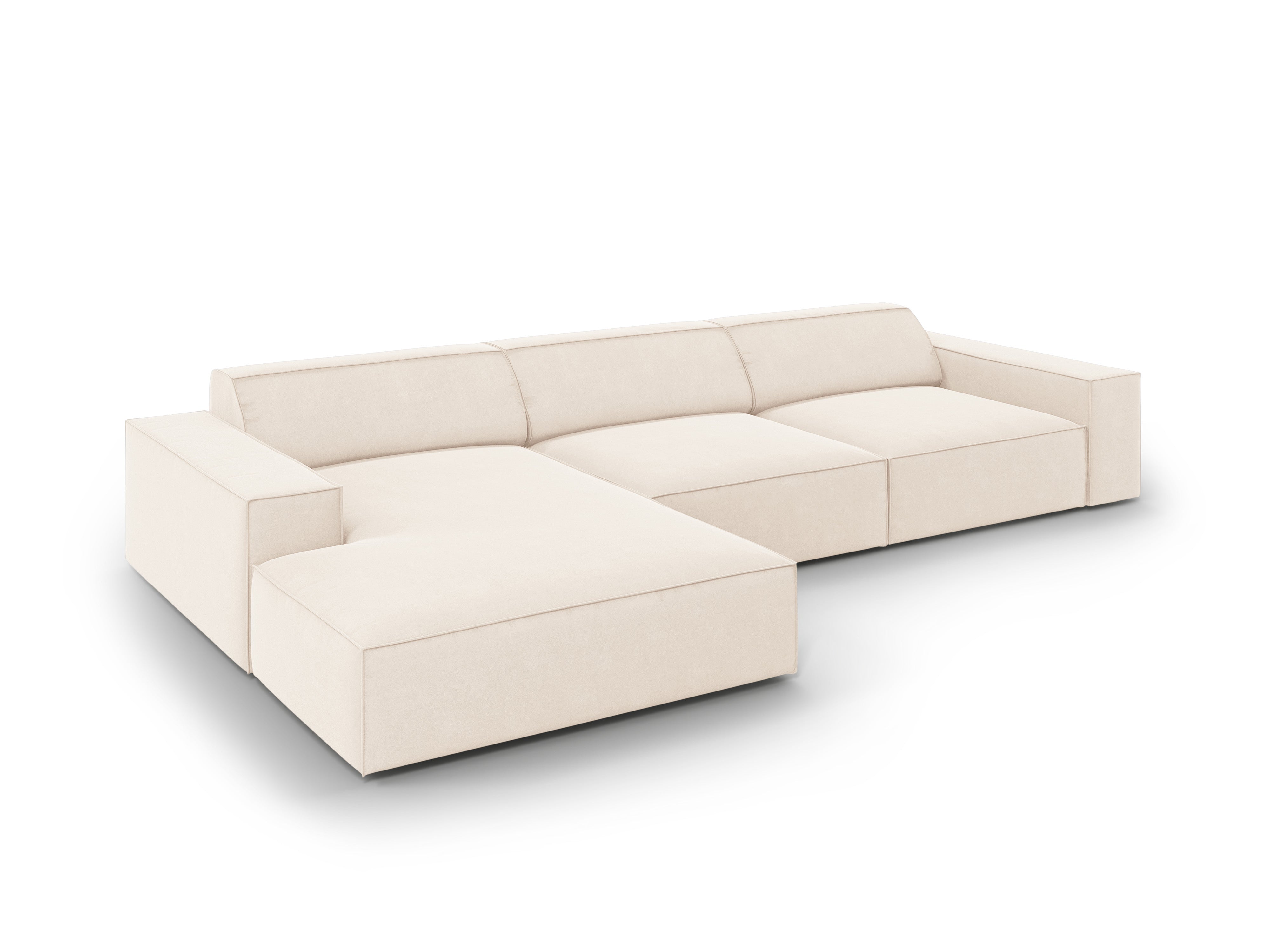 Ecksofa Jodie 284x166cm, Material: Samt