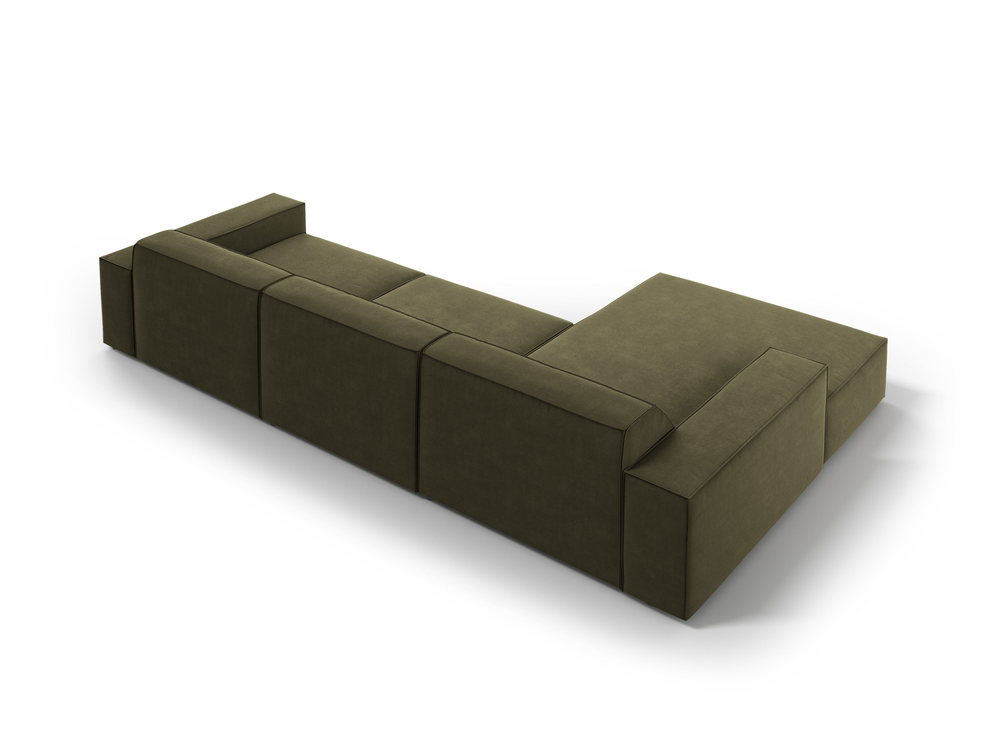 Ecksofa Jodie 284x166cm, Material: Samt