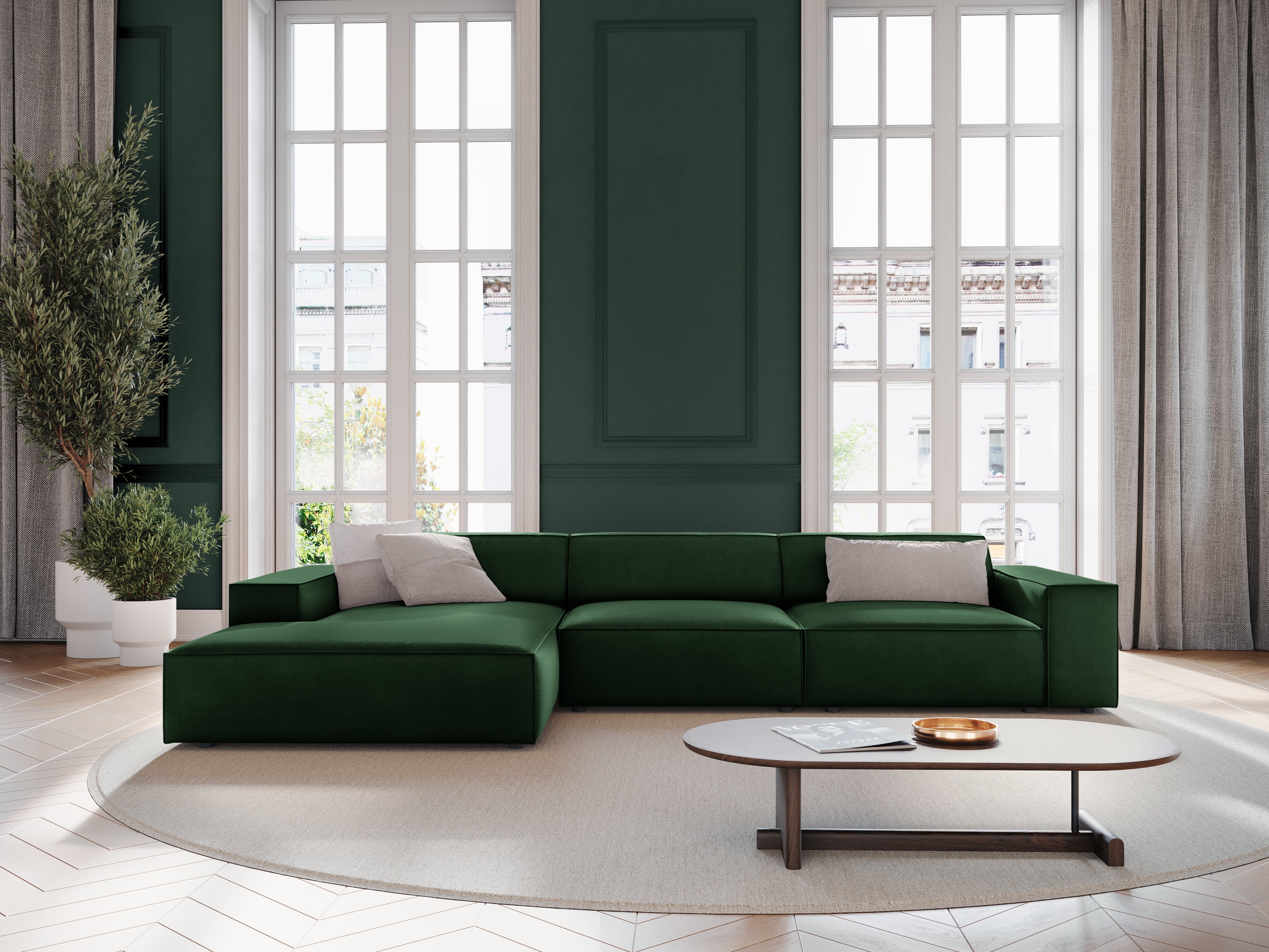 Sofa Jodie 244x102cm, Material: Samt