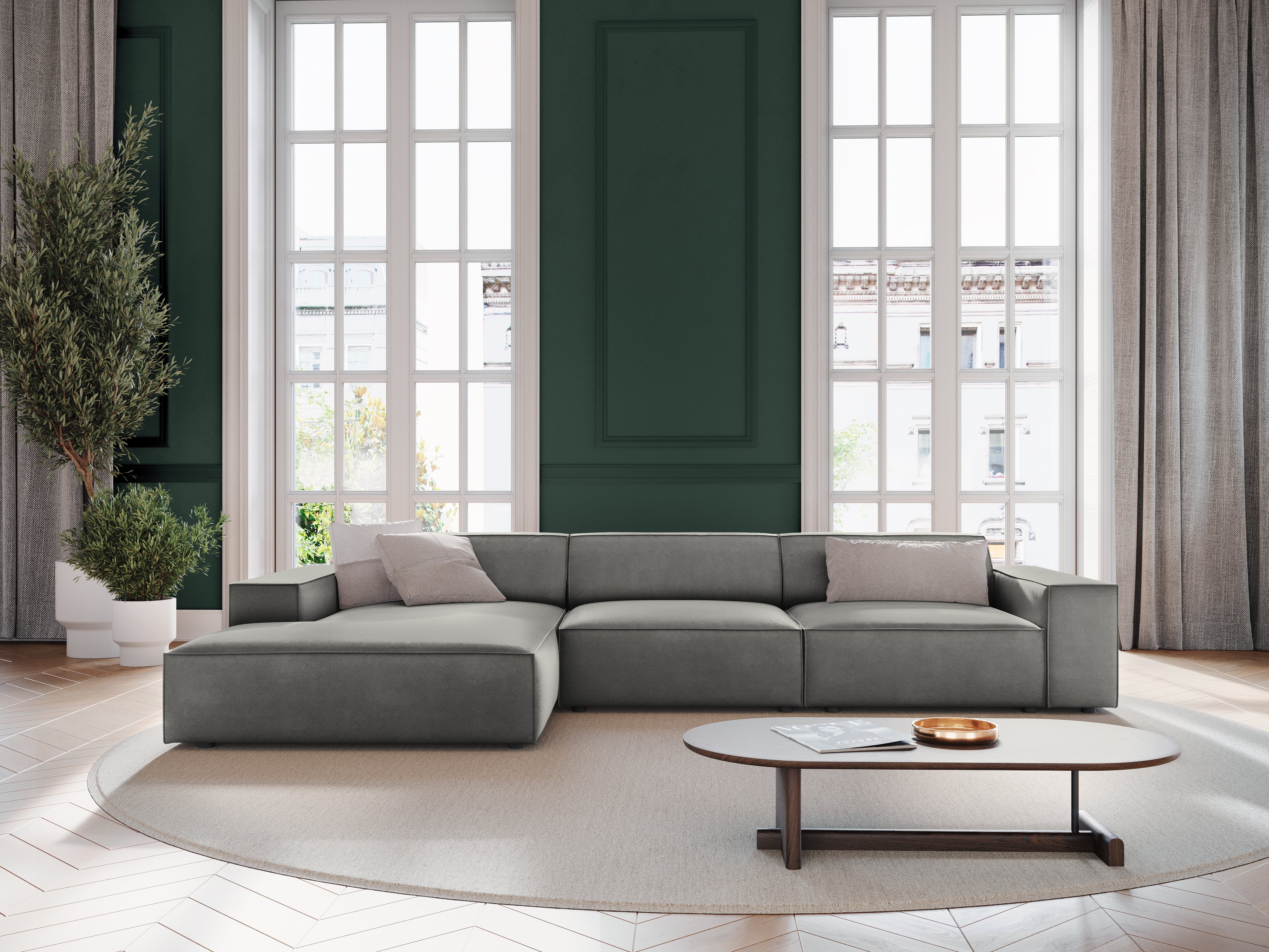 Sofa Jodie 244x102cm, Material: Samt