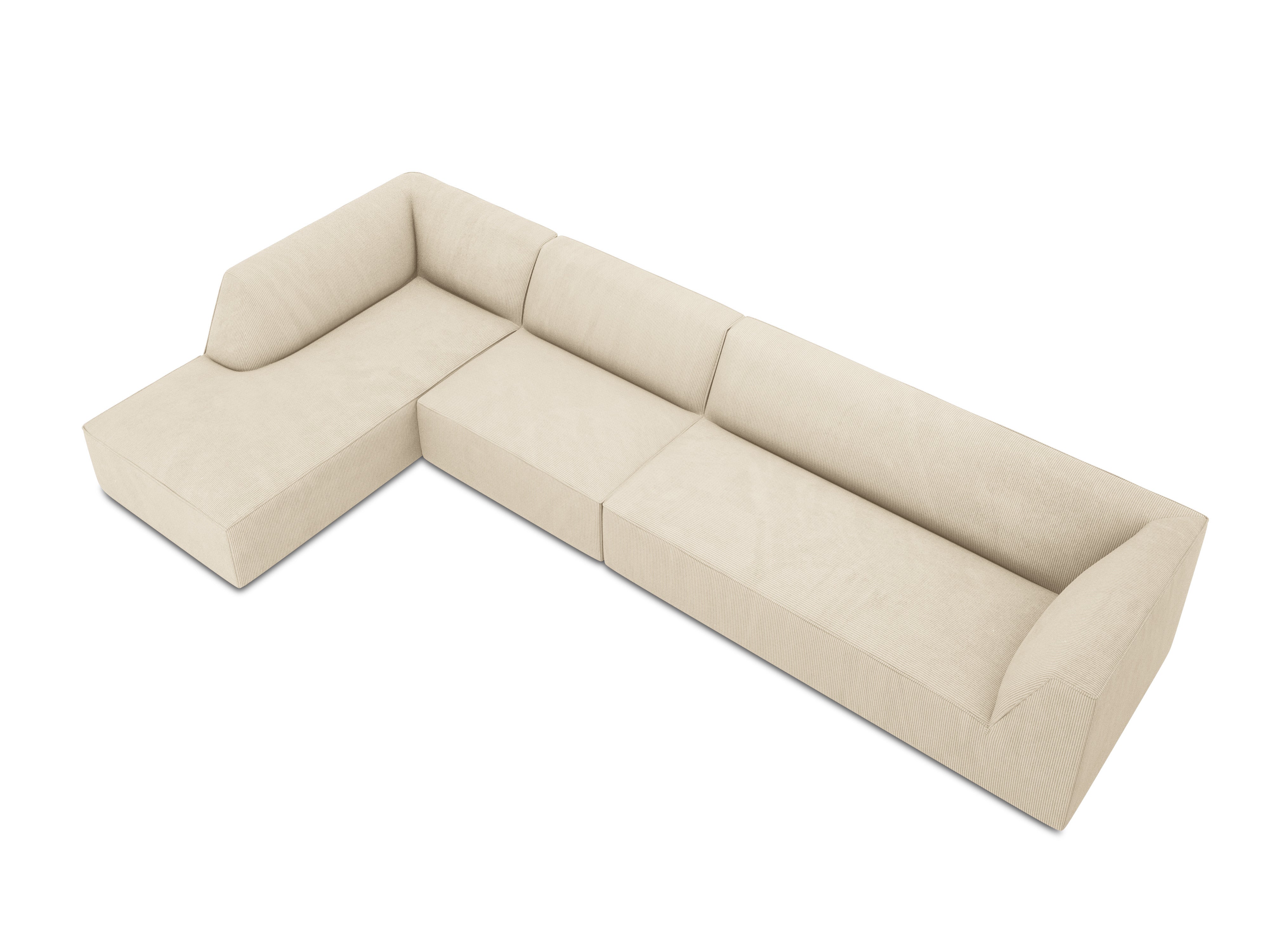 Ecksofa Ruby, 5 Sitze, 366x180cm, Material: Cord