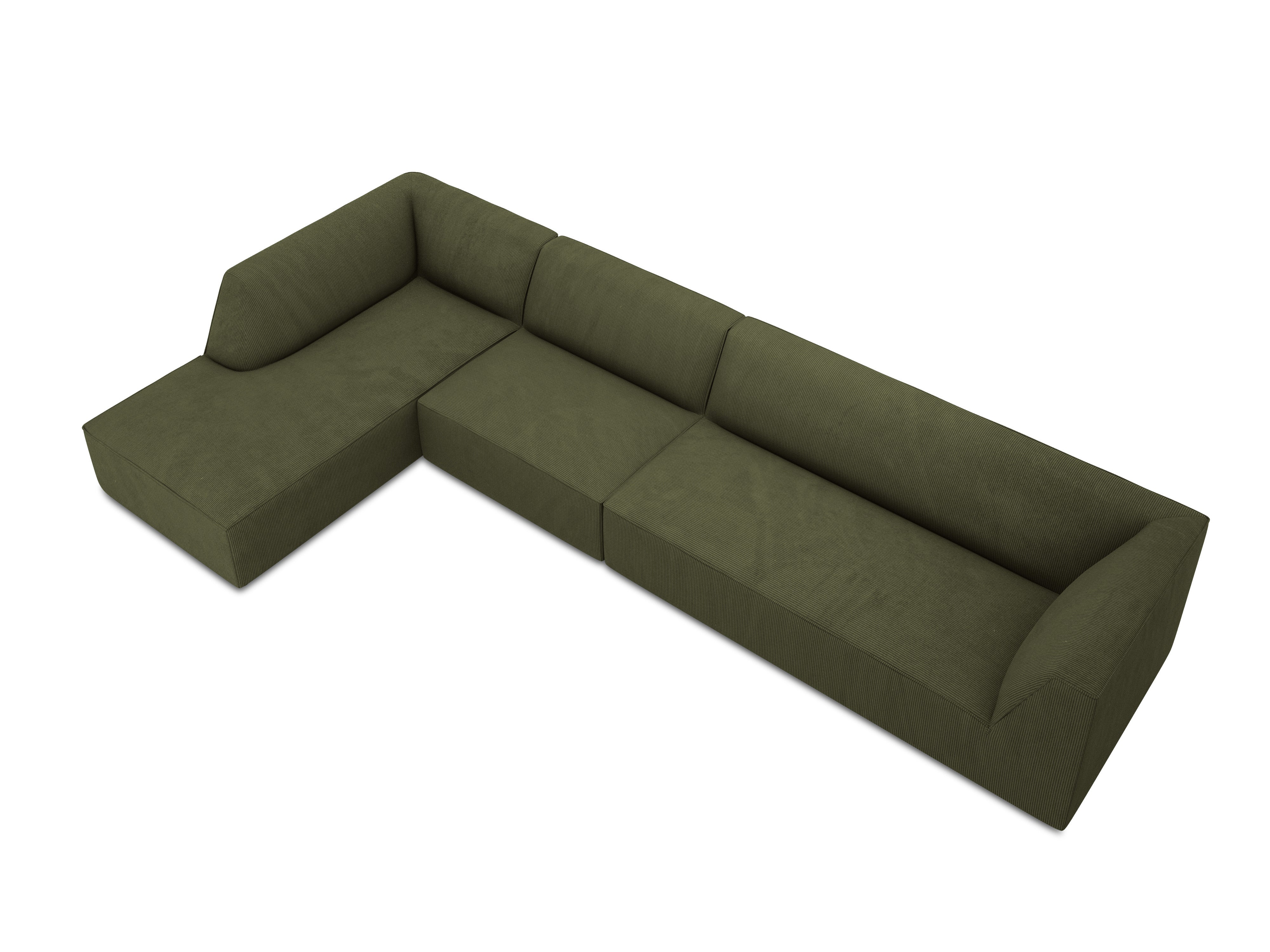 Ecksofa Ruby, 5 Sitze, 366x180cm, Material: Cord