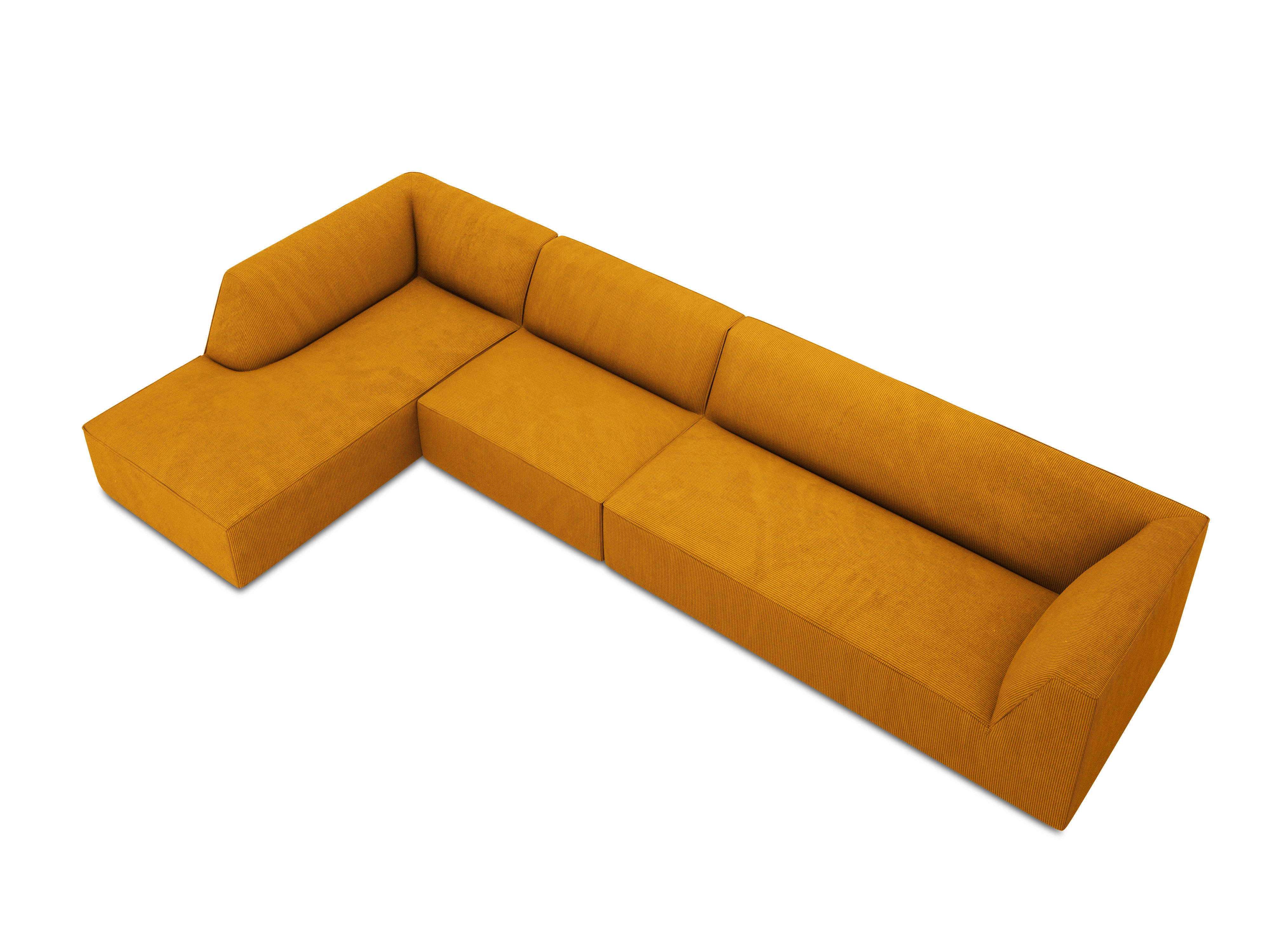 Ecksofa Ruby, 5 Sitze, 366x180cm, Material: Cord