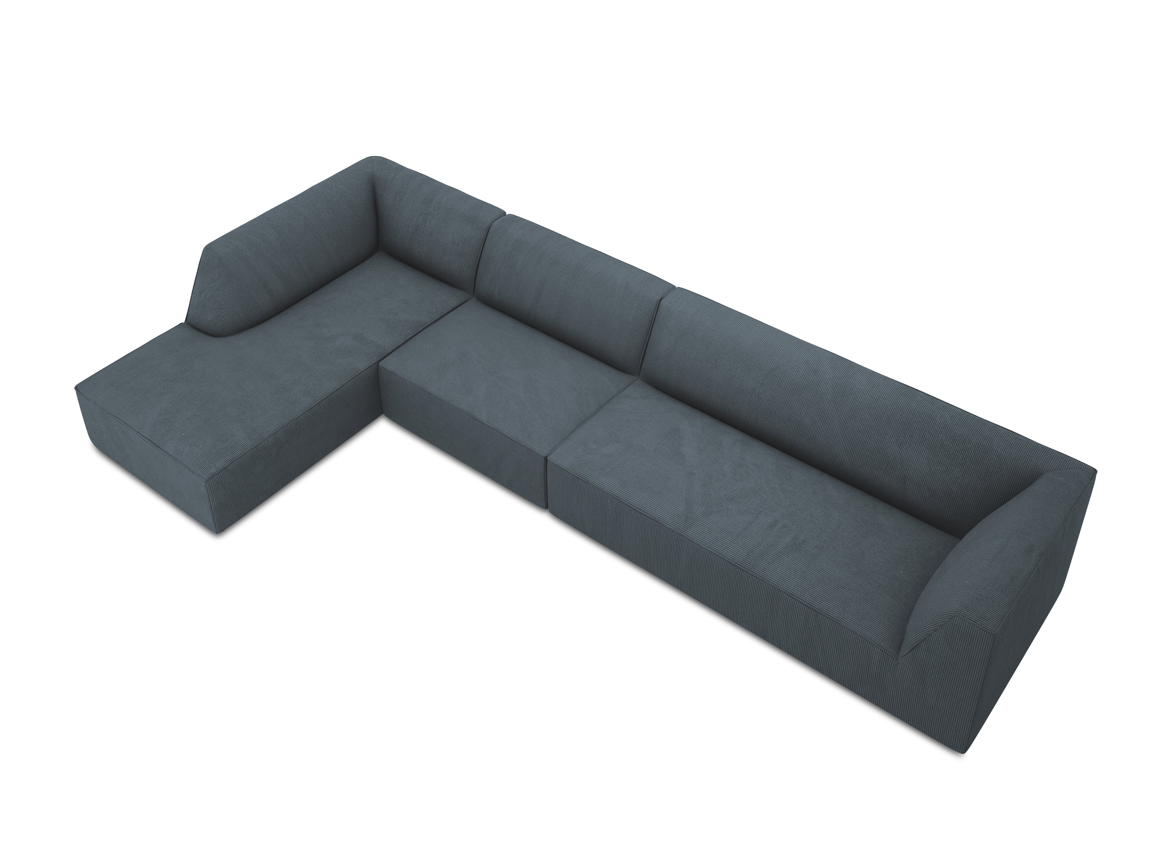 Ecksofa Ruby, 5 Sitze, 366x180cm, Material: Cord