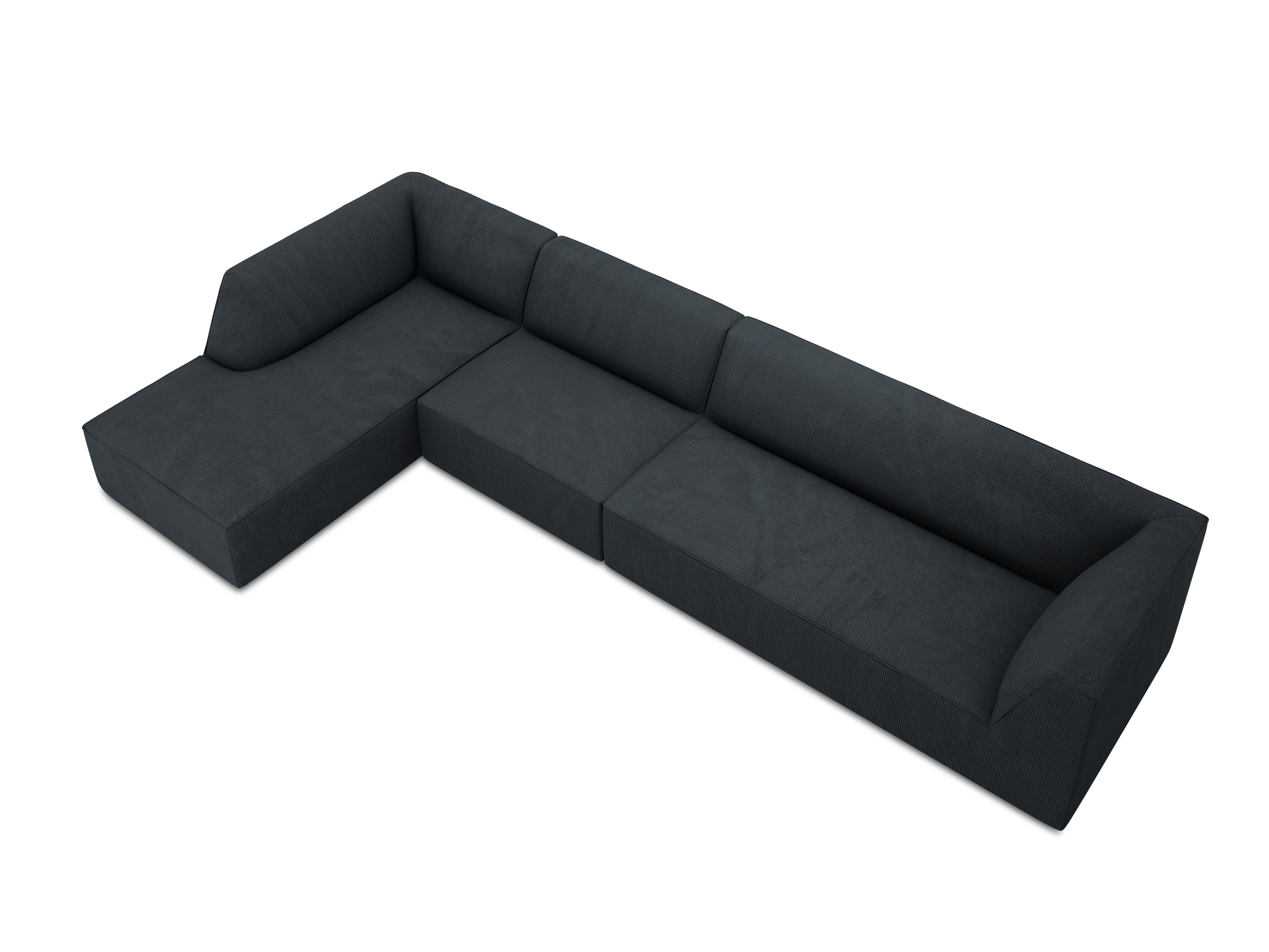 Ecksofa Ruby, 5 Sitze, 366x180cm, Material: Cord