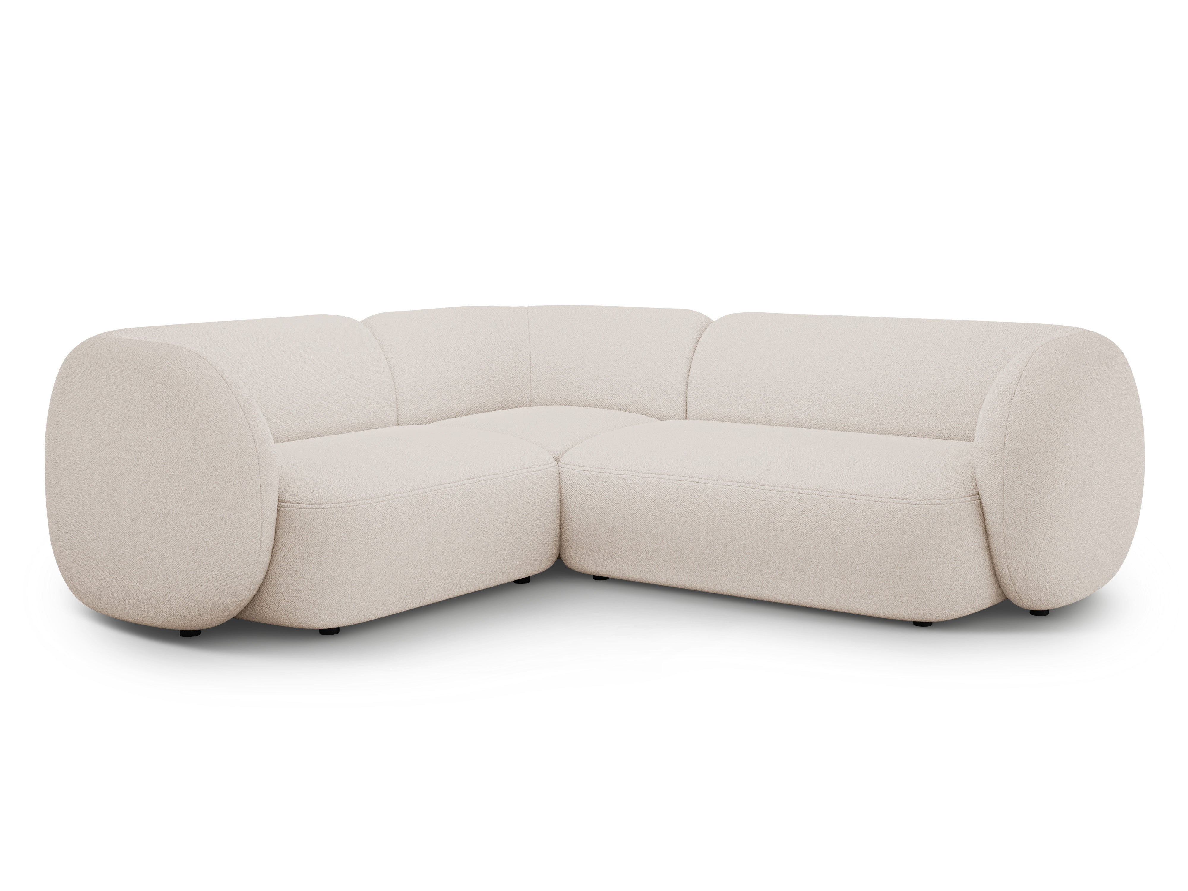Ecksofa-Set Kate, 252x220cm, Material: Bouclé
