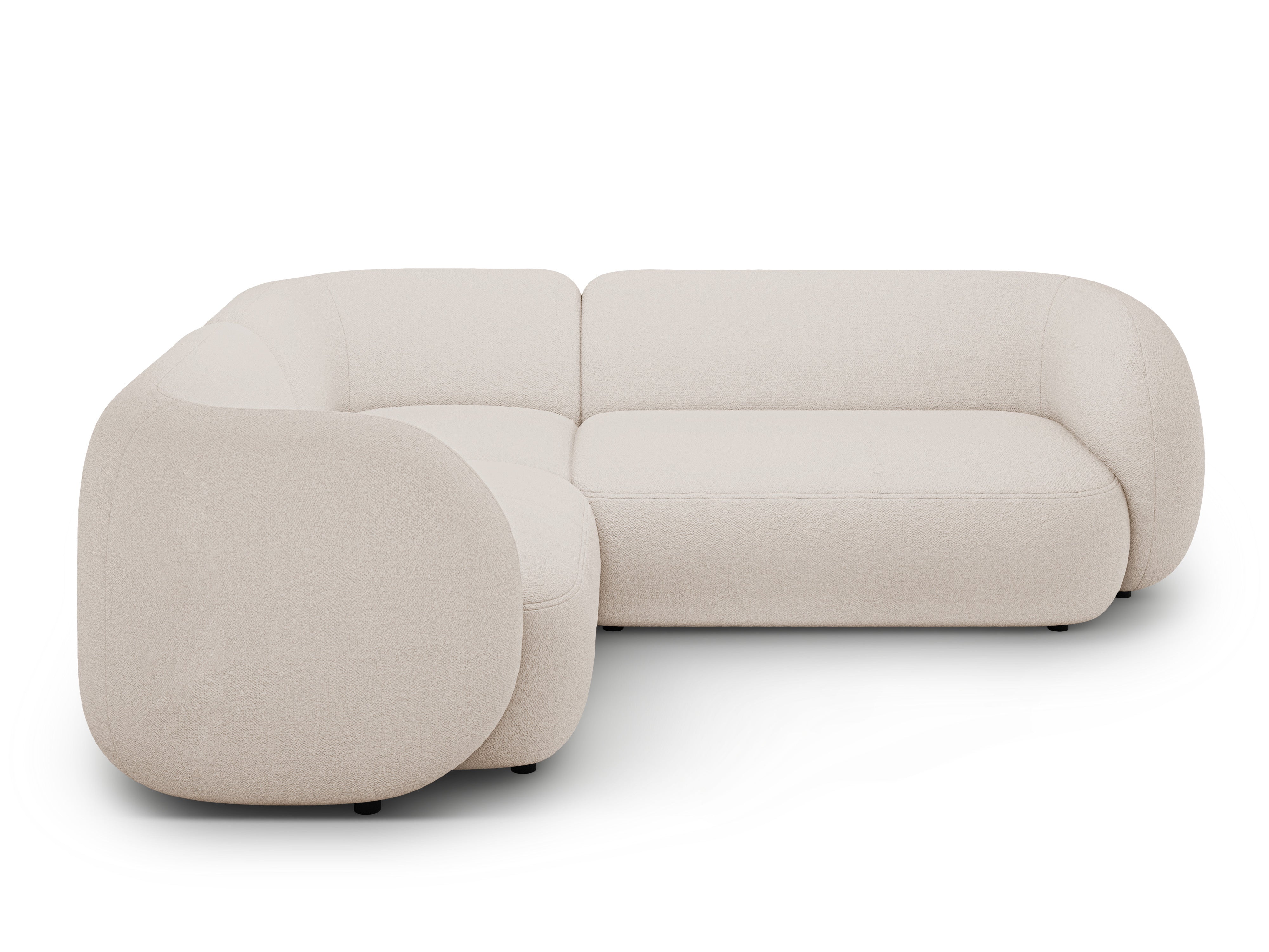 Ecksofa-Set Kate, 252x220cm, Material: Bouclé