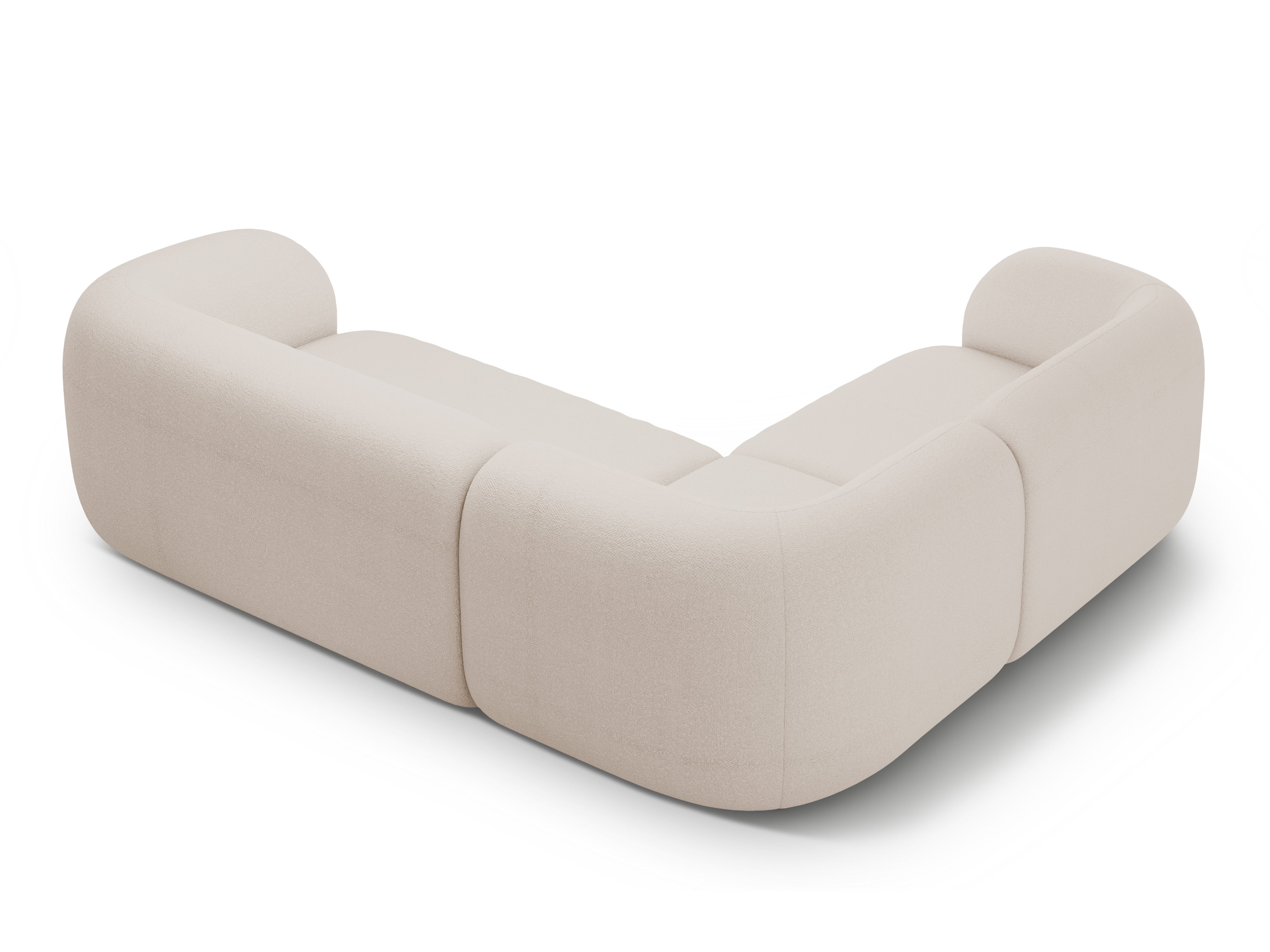 Ecksofa-Set Kate, 252x220cm, Material: Bouclé