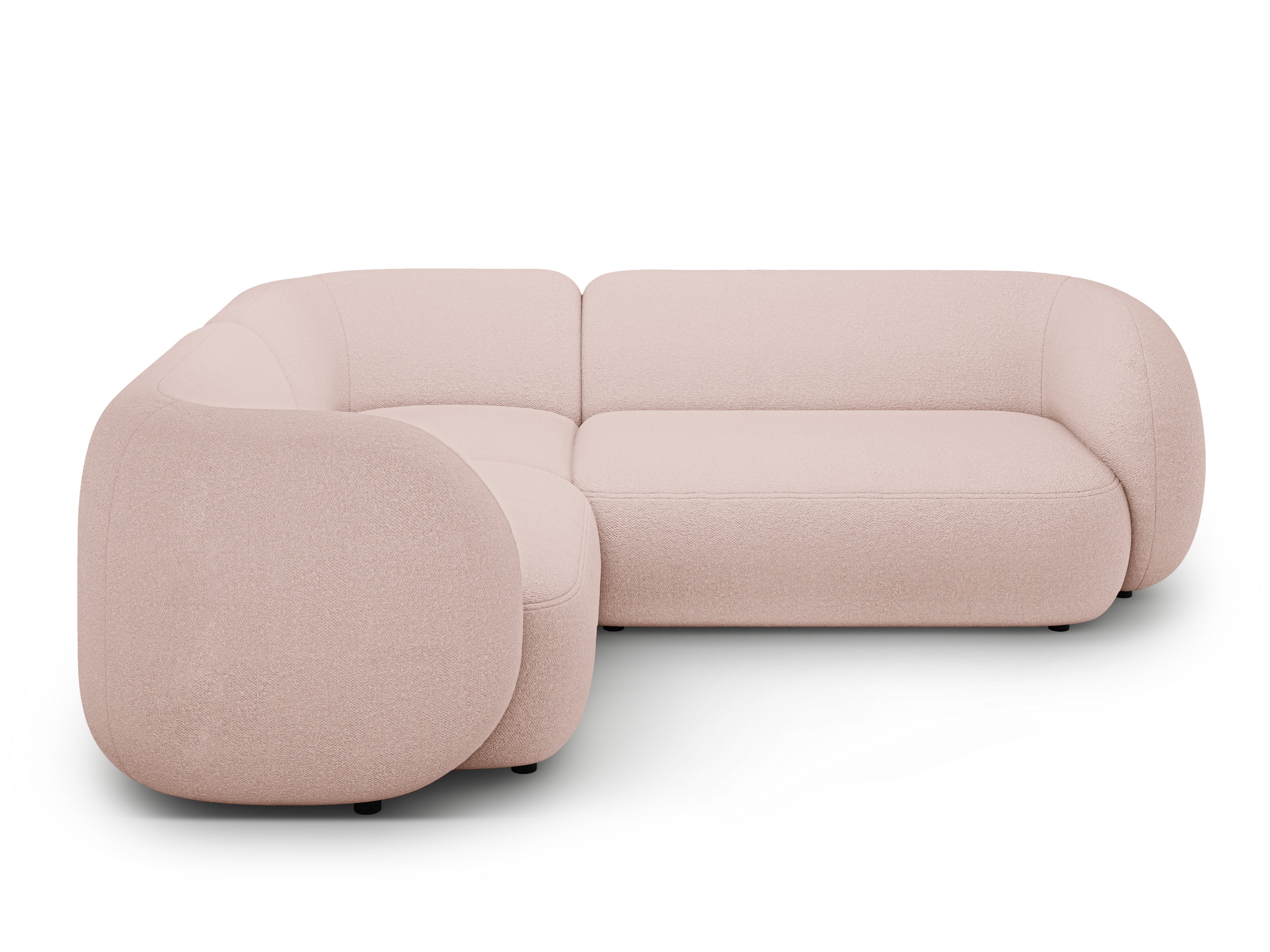 Ecksofa-Set Kate, 252x220cm, Material: Bouclé