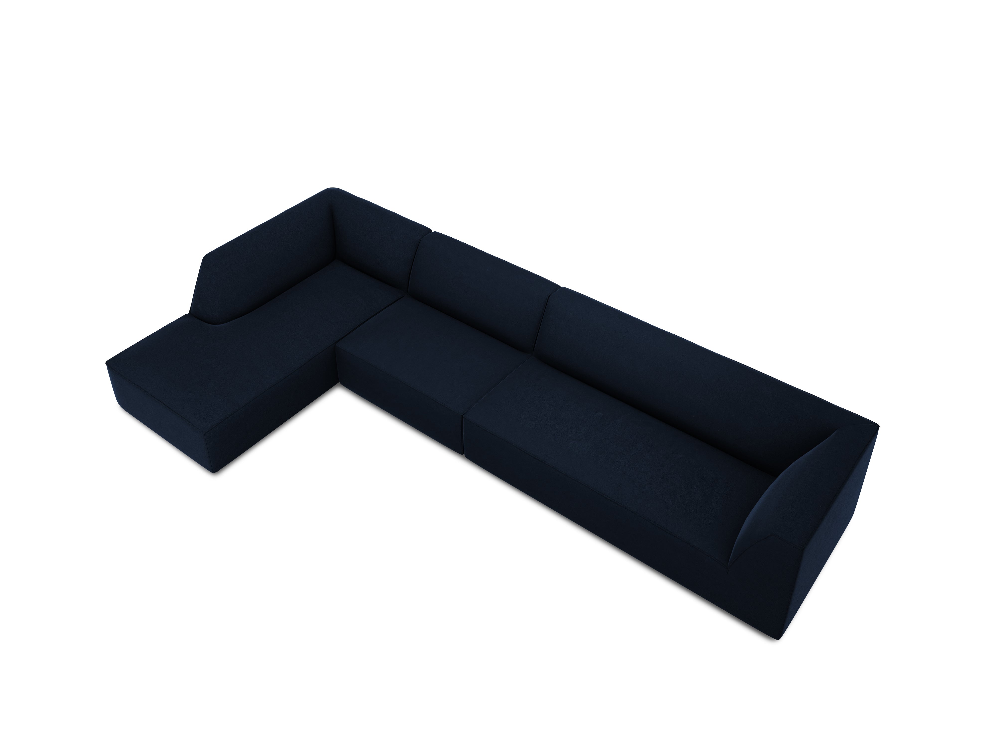 Ecksofa Ruby, 5 Sitze, 366x180cm, Material: Samt