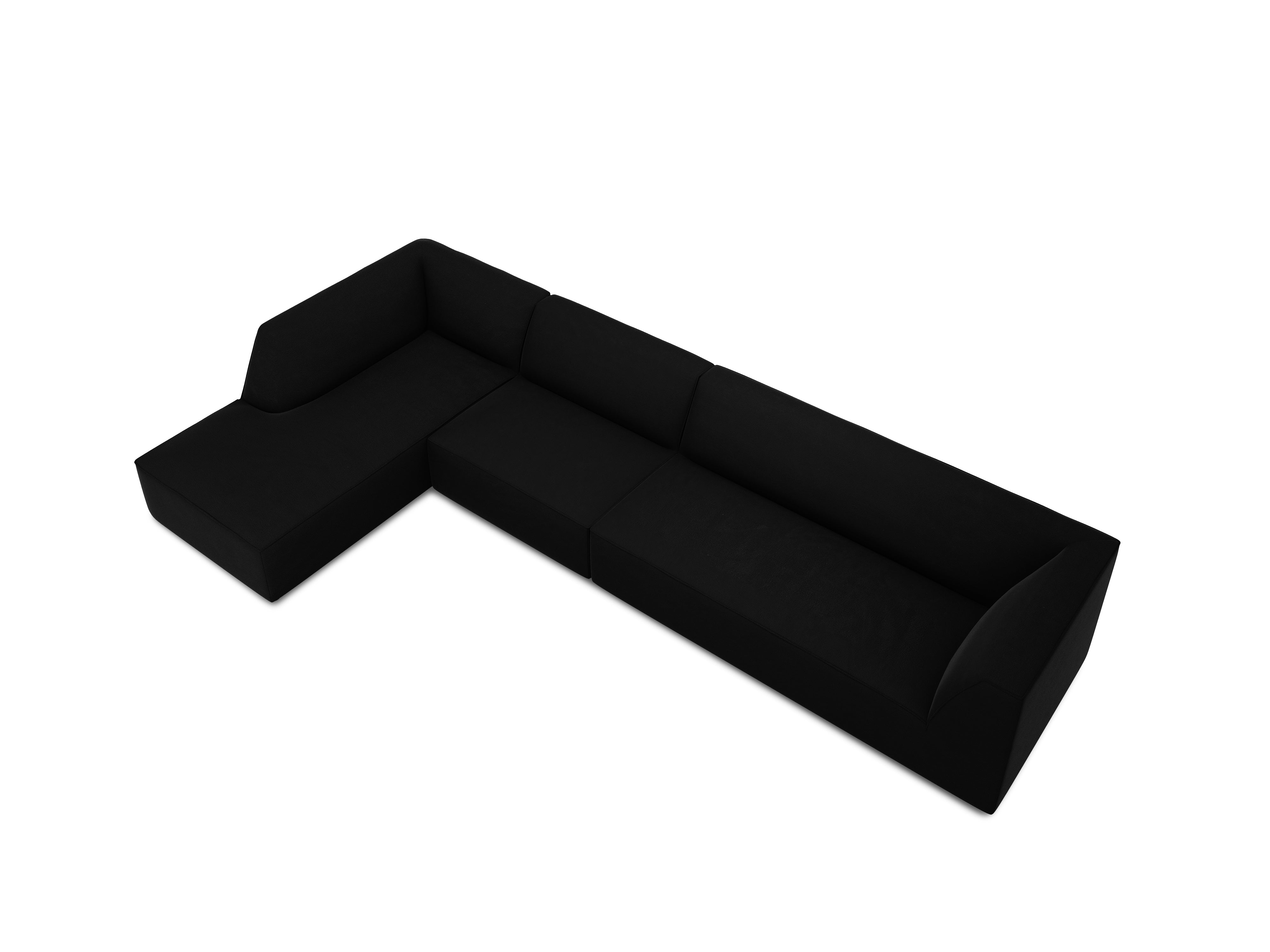 Ecksofa Ruby, 5 Sitze, 366x180cm, Material: Samt