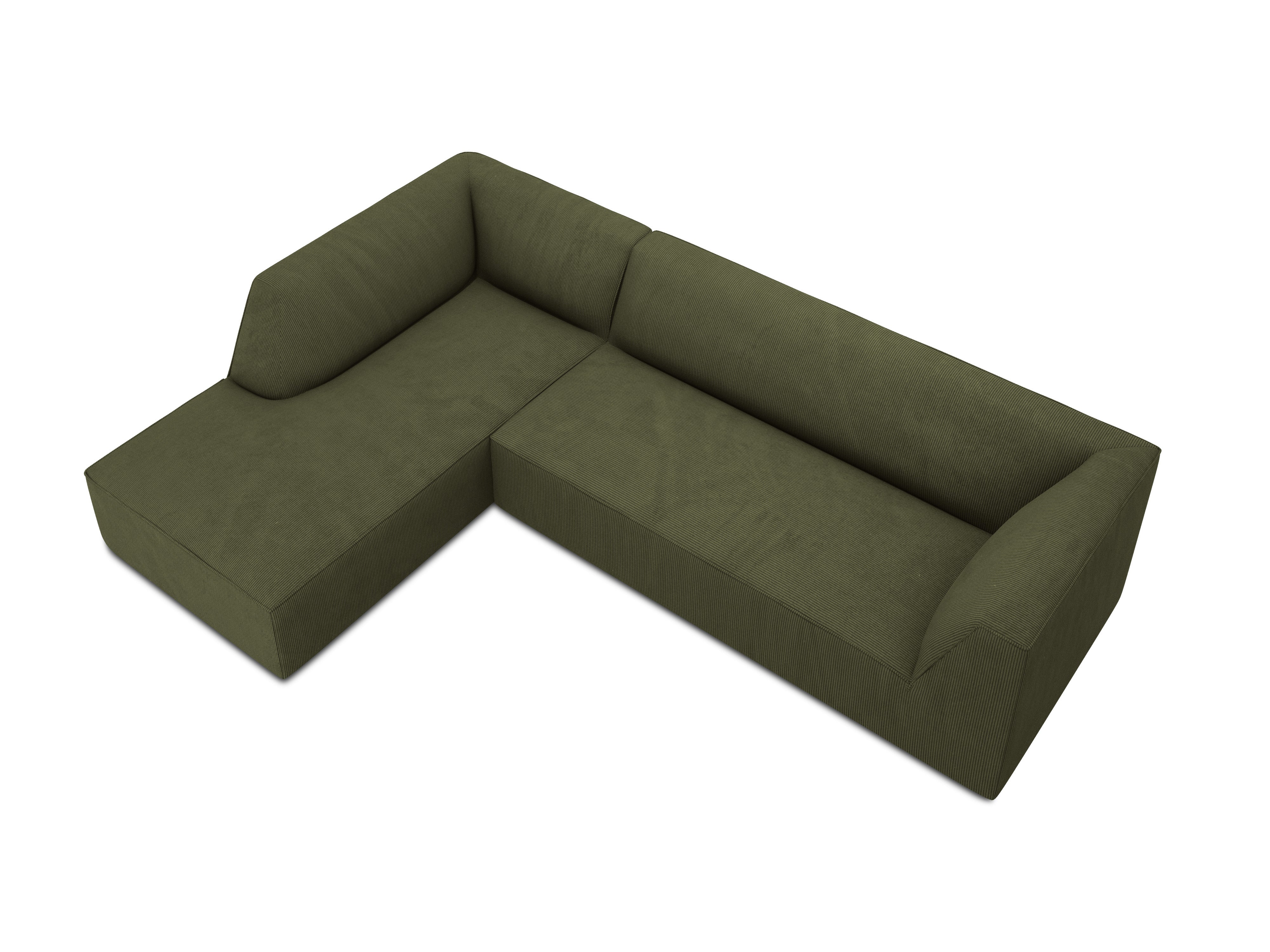 Ecksofa Ruby, 4 Sitze, 273x180cm, Material: Cord