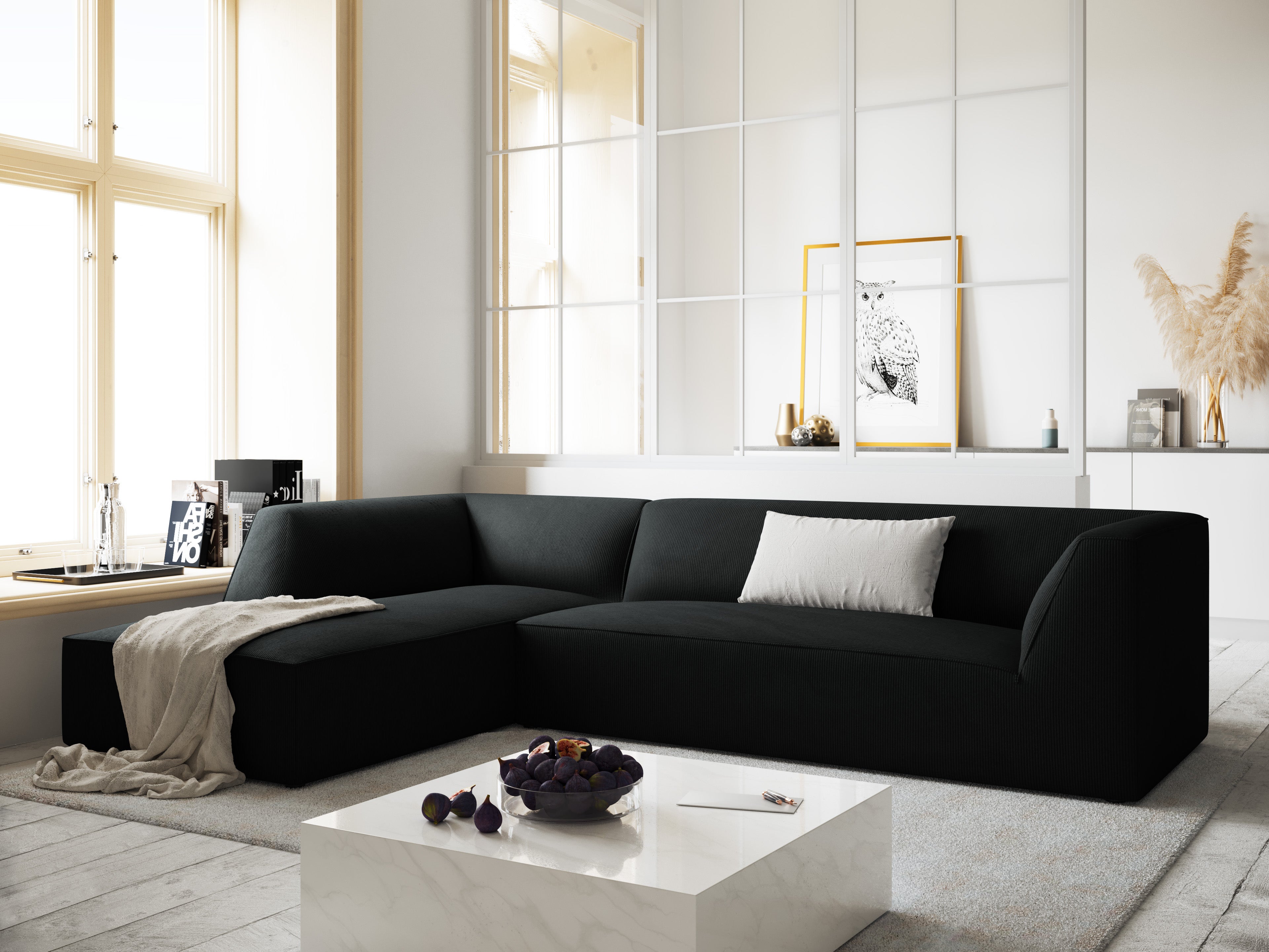 Ecksofa Ruby, 4 Sitze, 273x180cm, Material: Cord