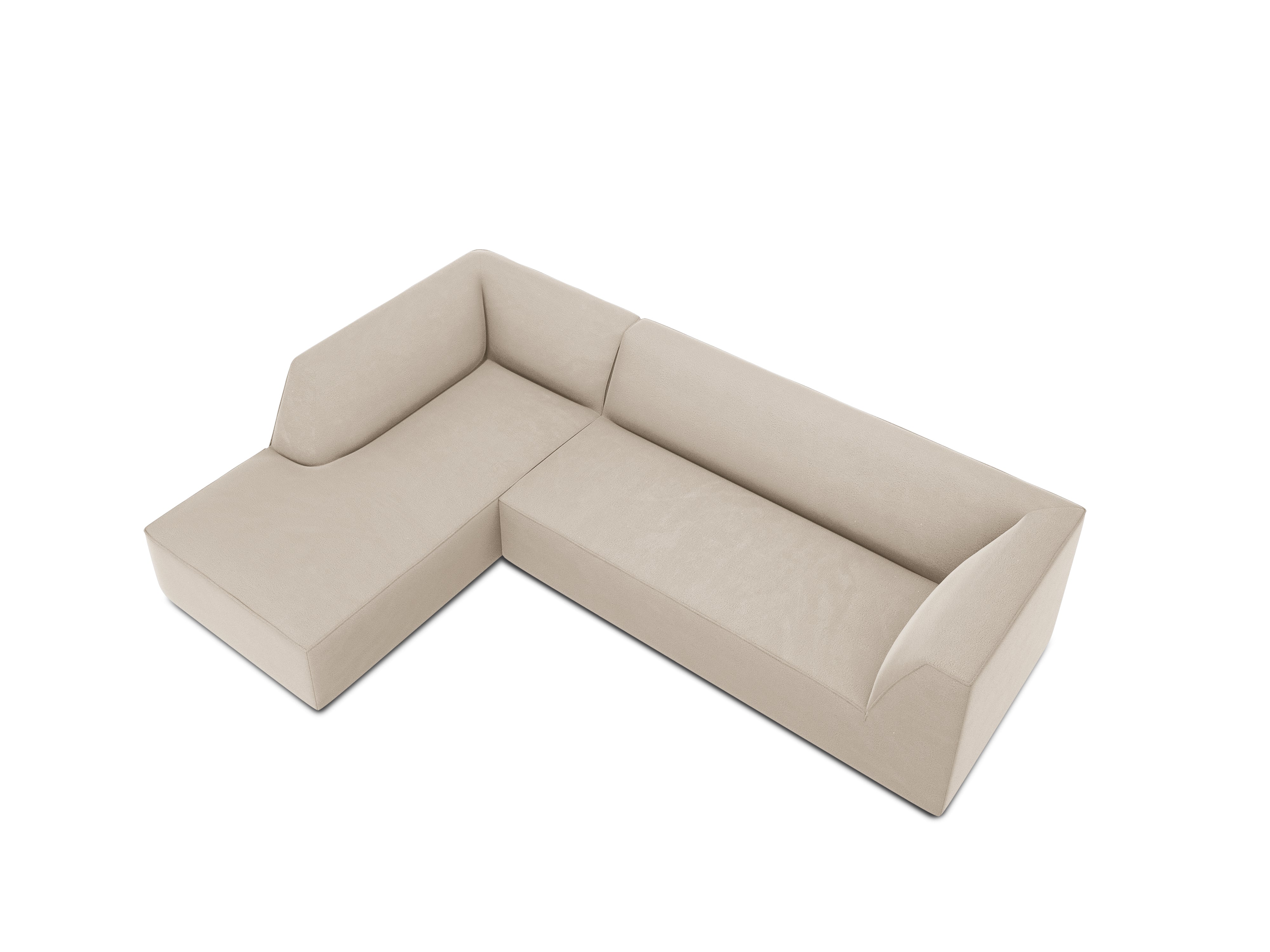 Ecksofa Ruby, 4 Sitze, 273x180cm, Material: Samt