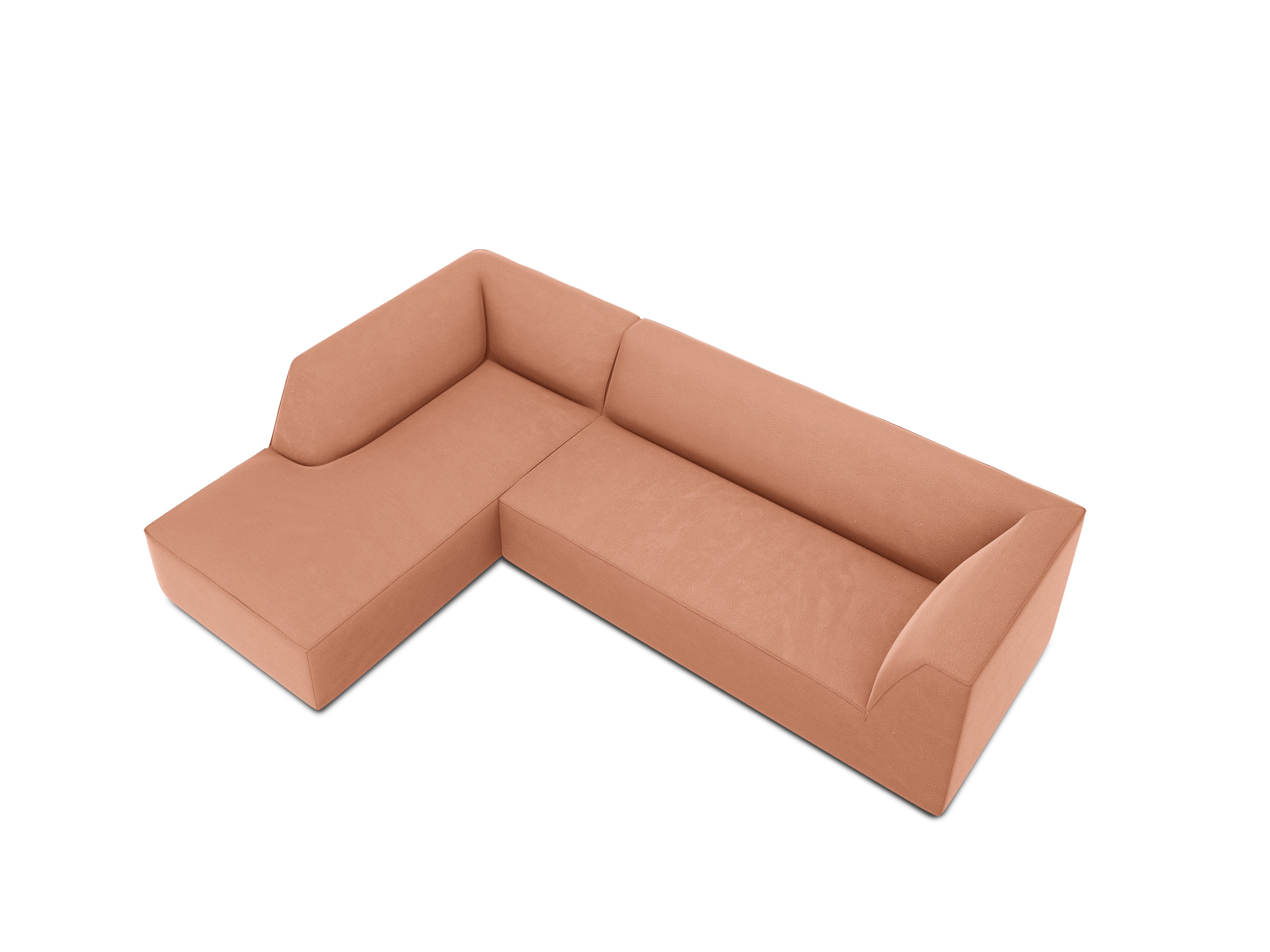 Ecksofa Ruby, 4 Sitze, 273x180cm, Material: Samt