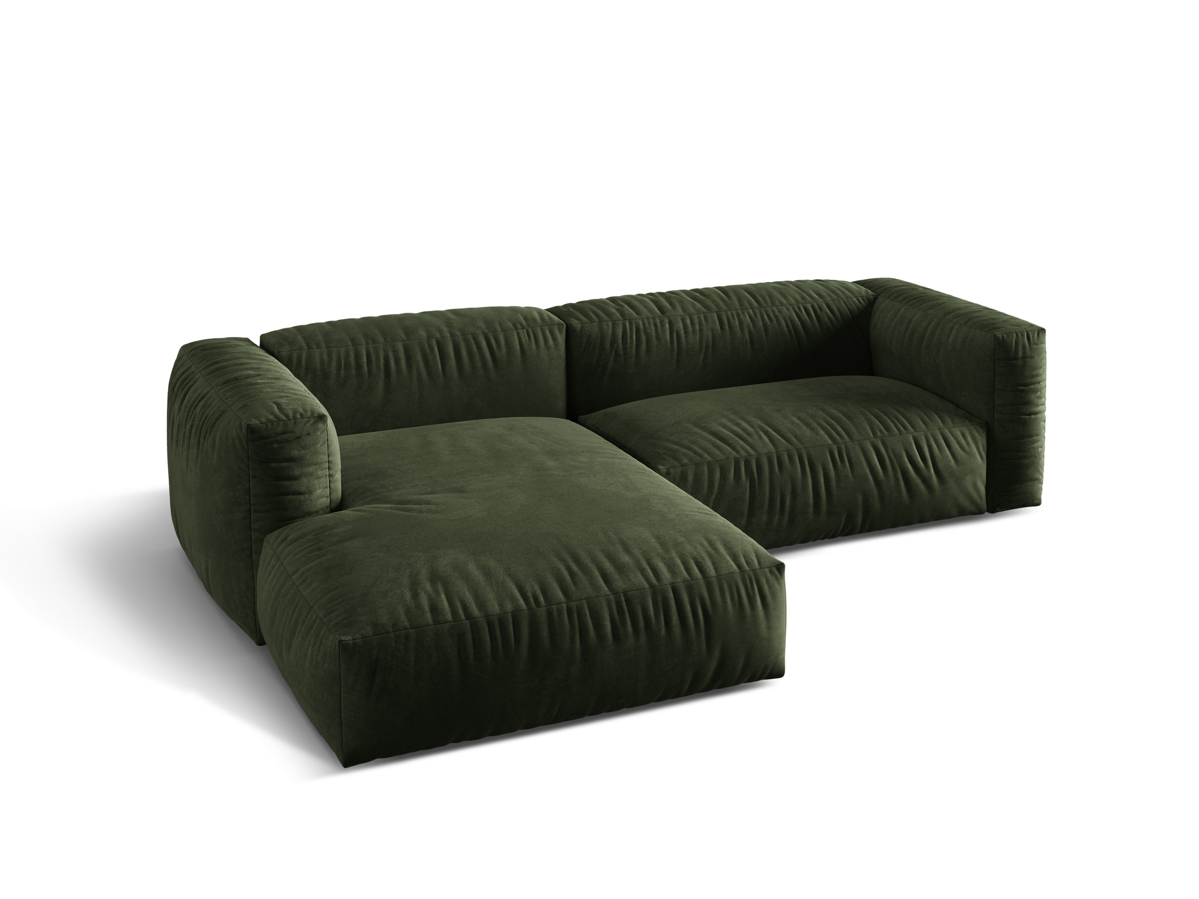 Ecksofa Martina, 280x176cm, Material: Samt