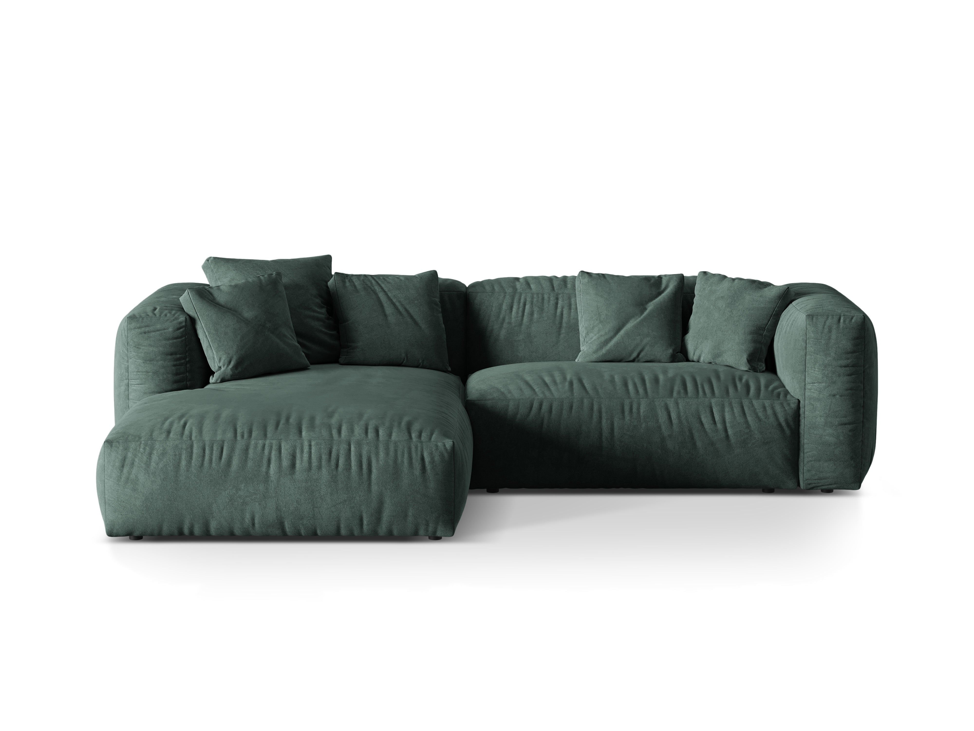 Ecksofa Martina, 280x176cm, Material: Samt