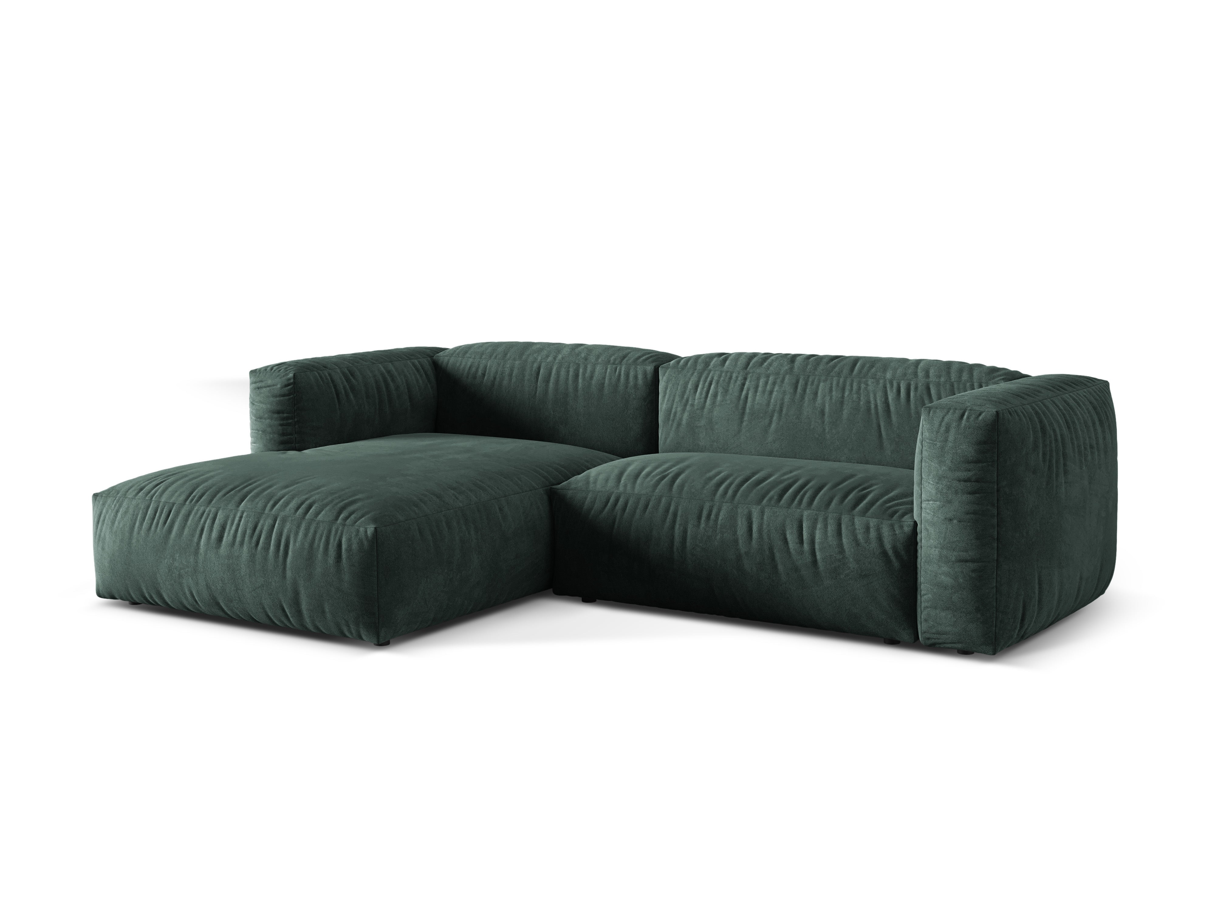 Ecksofa Martina, 280x176cm, Material: Samt