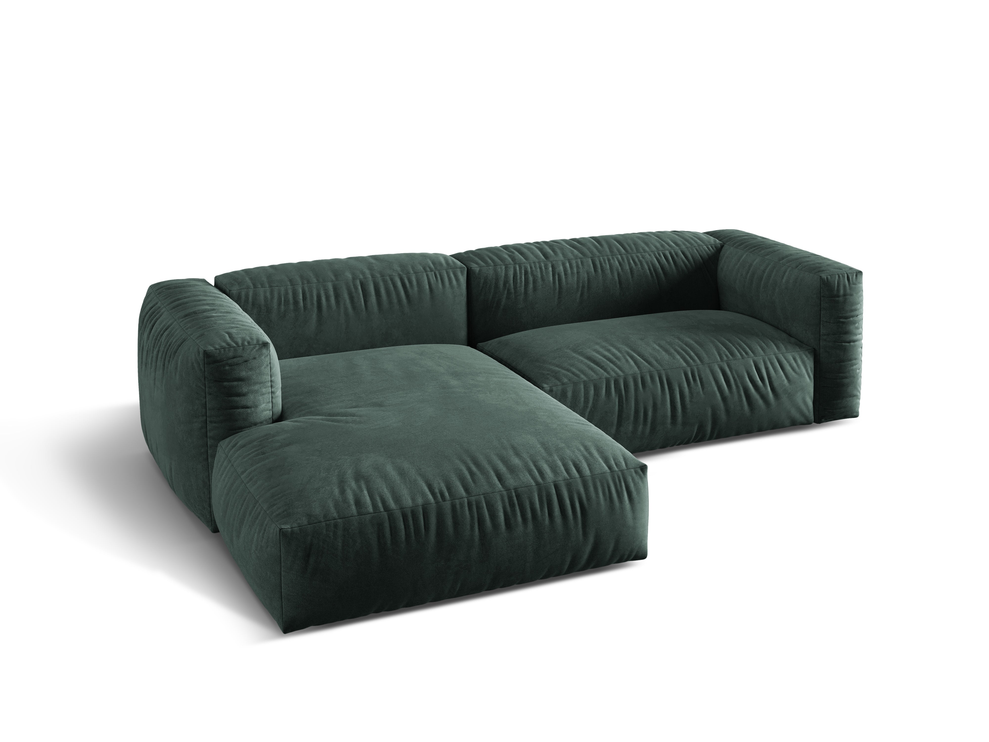 Ecksofa Martina, 280x176cm, Material: Samt