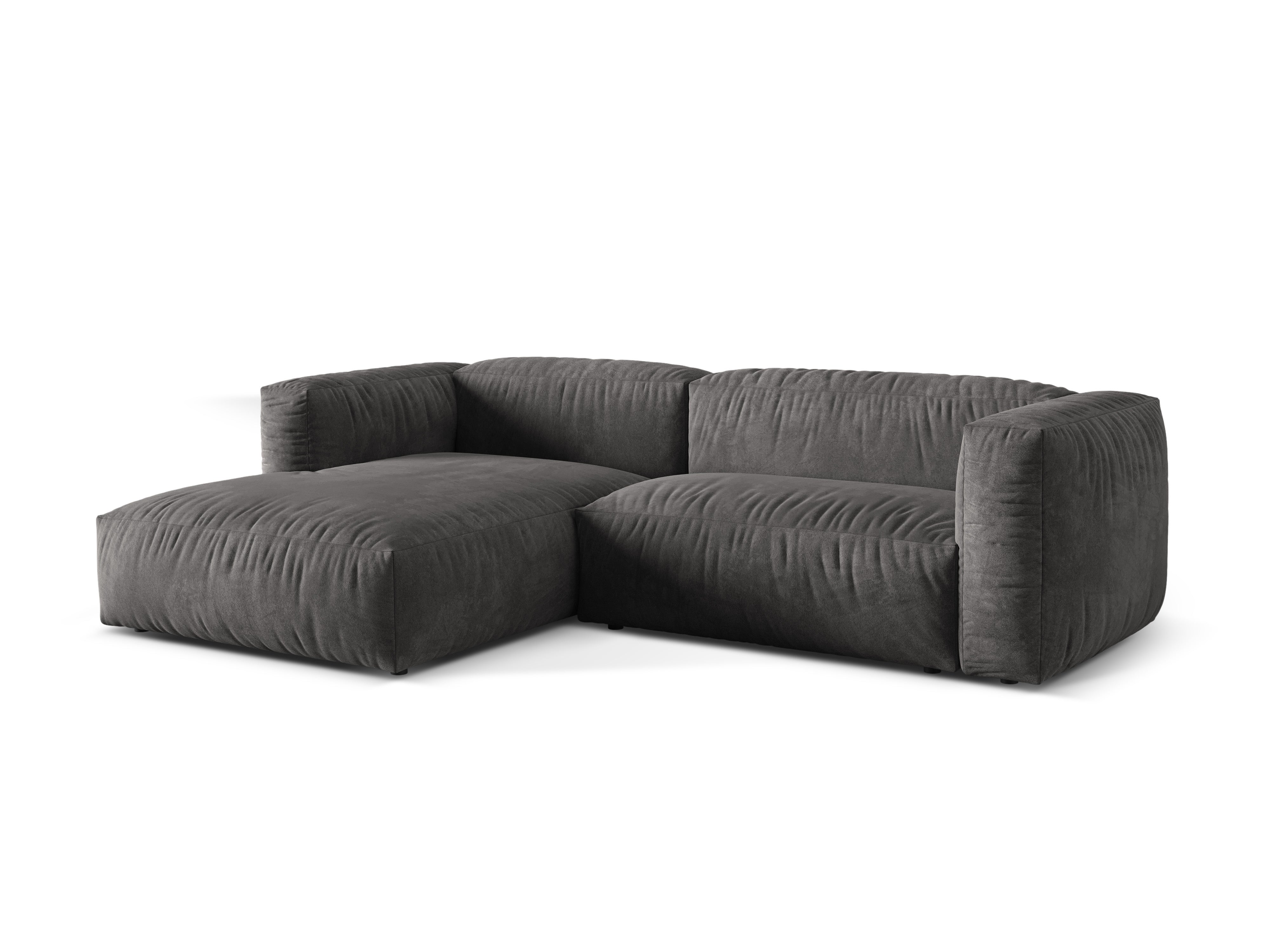 Ecksofa Martina, 280x176cm, Material: Samt