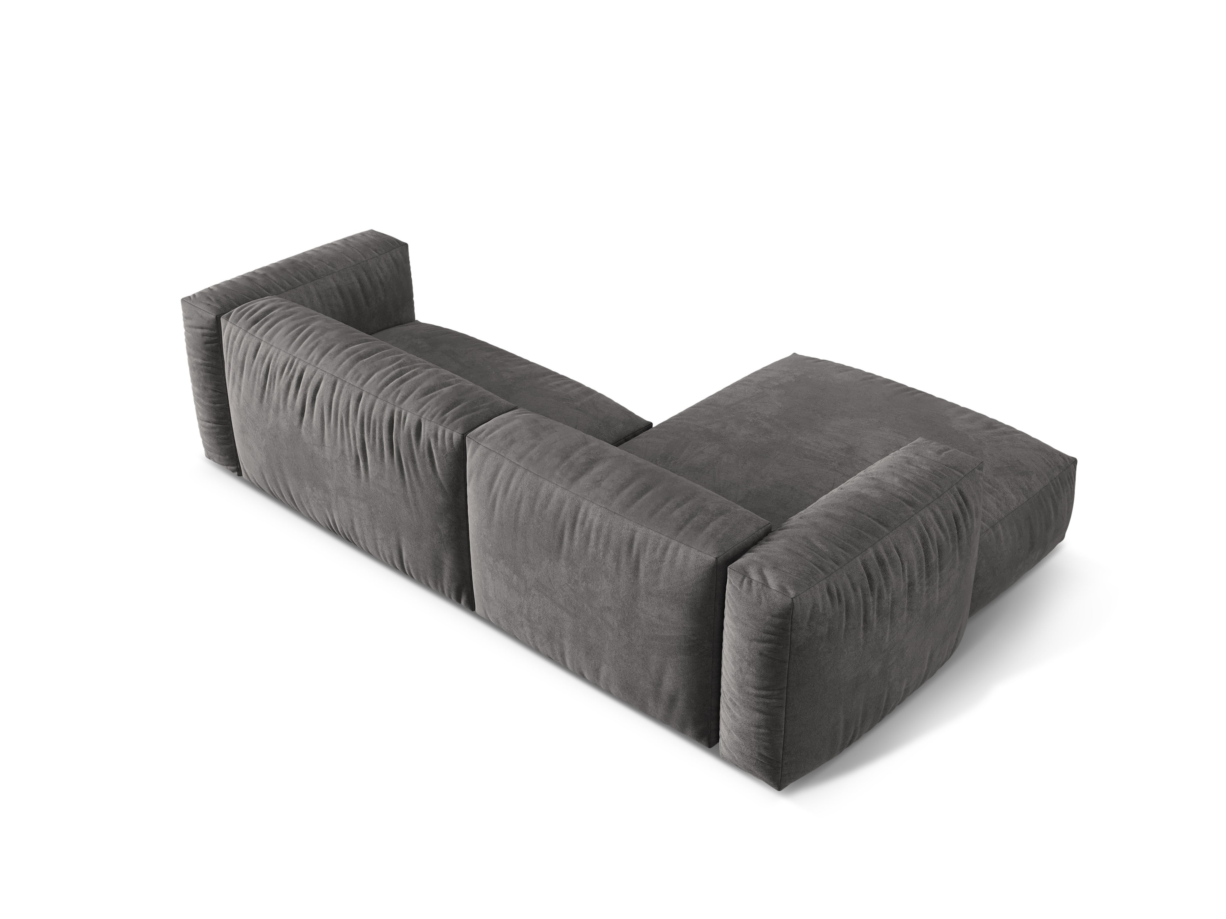 Ecksofa Martina, 280x176cm, Material: Samt