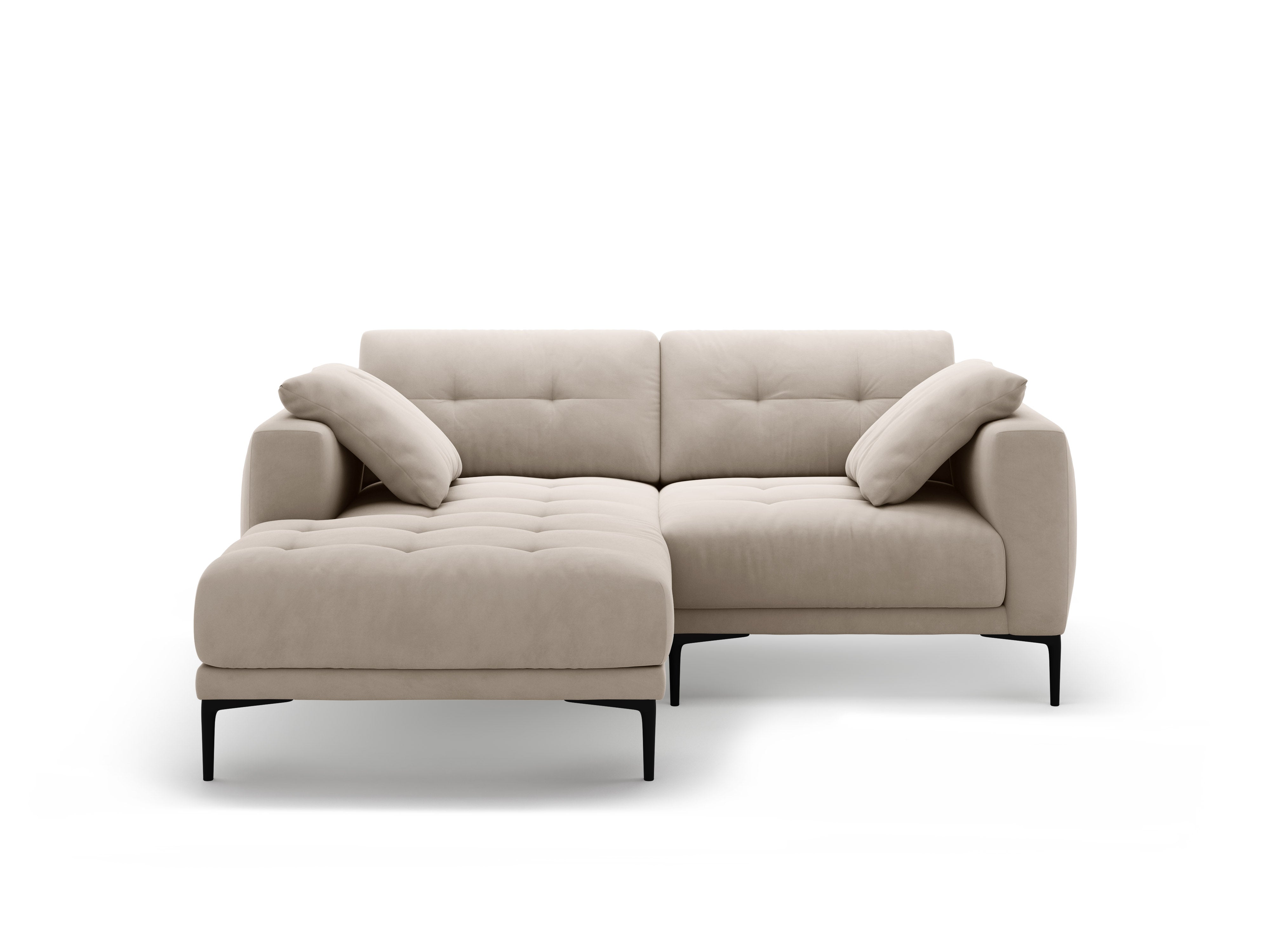 Eckgarnitur Bemy, 205x174cm, Material: Samt