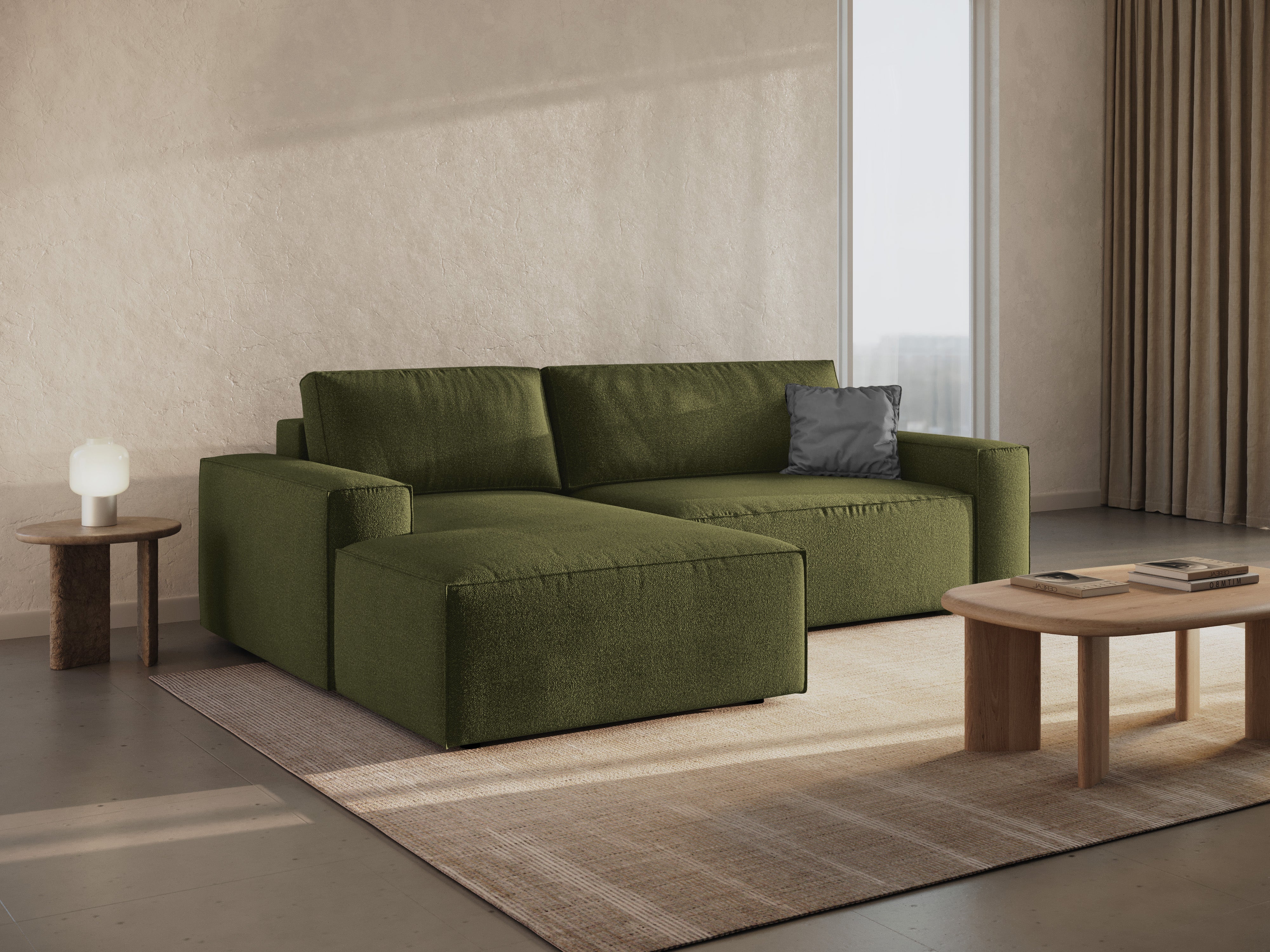 Ecksofa-Set Jodie, Material: Bouclé