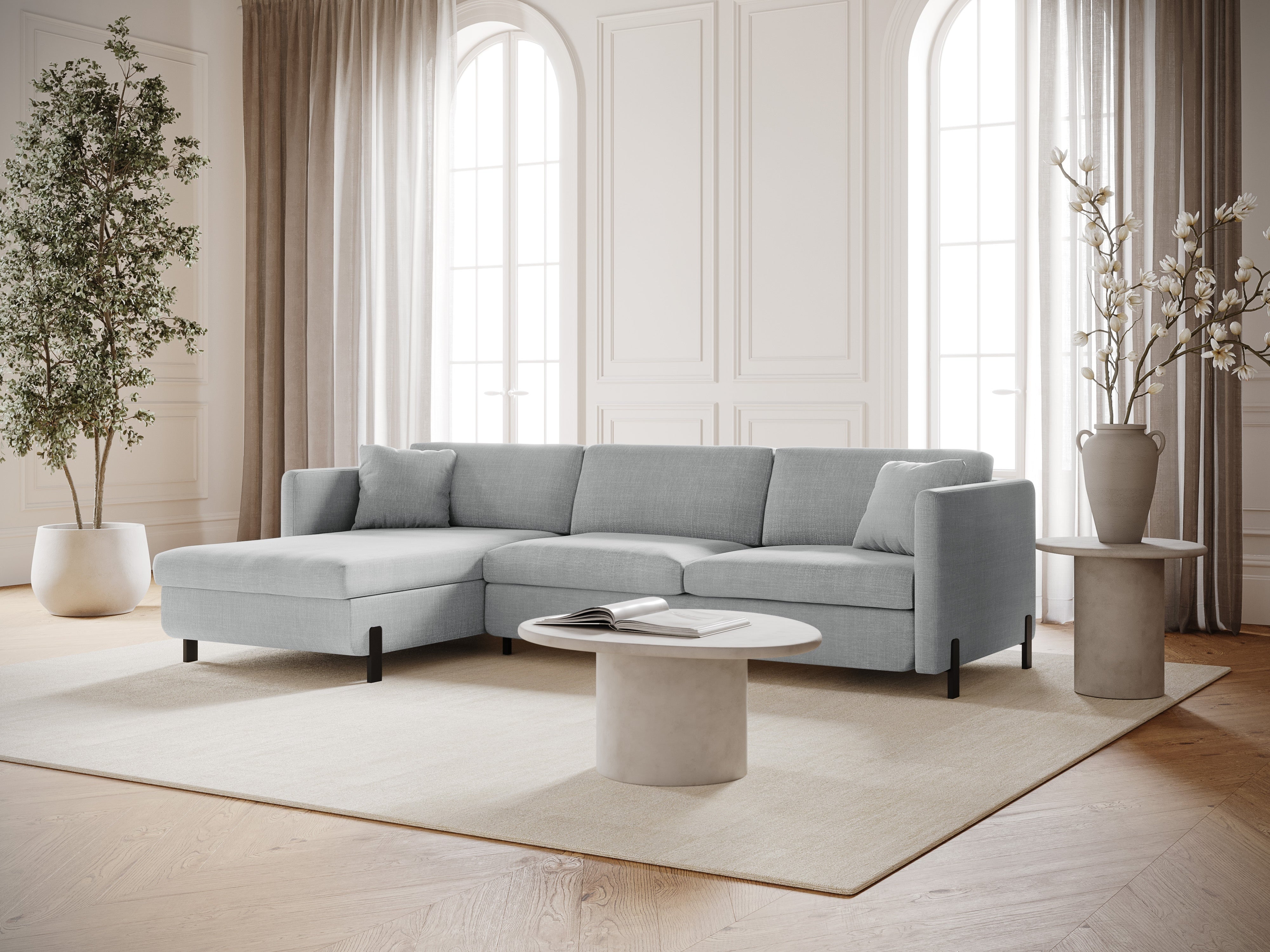 Ecksofa Gloria 280x170cm, Material: Strukturstoff