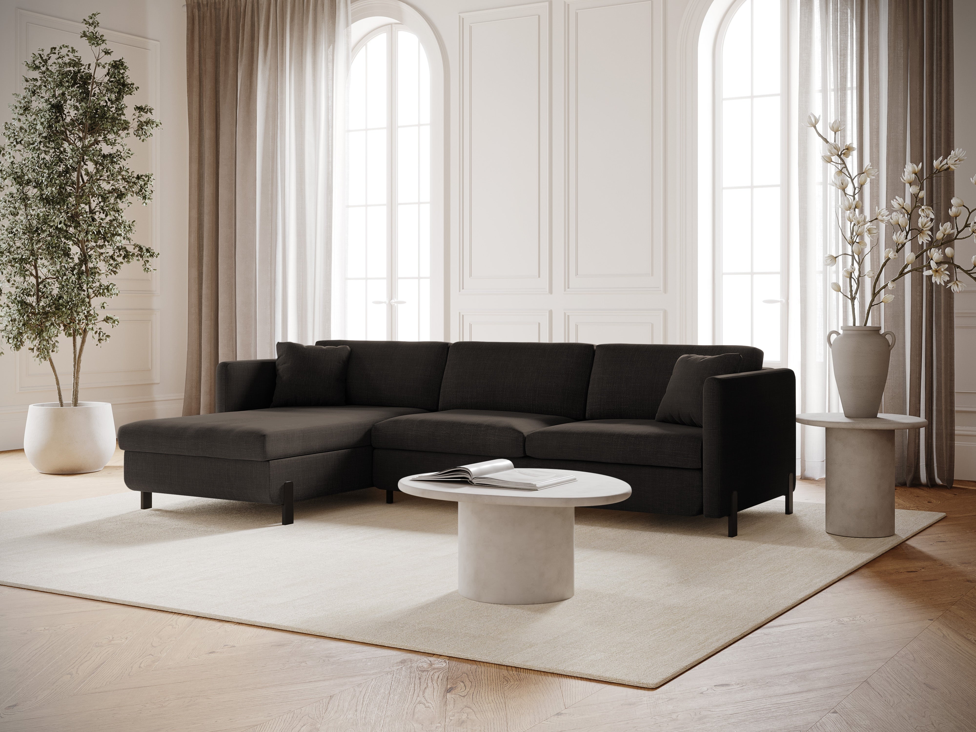 Ecksofa Gloria 280x170cm, Material: Strukturstoff