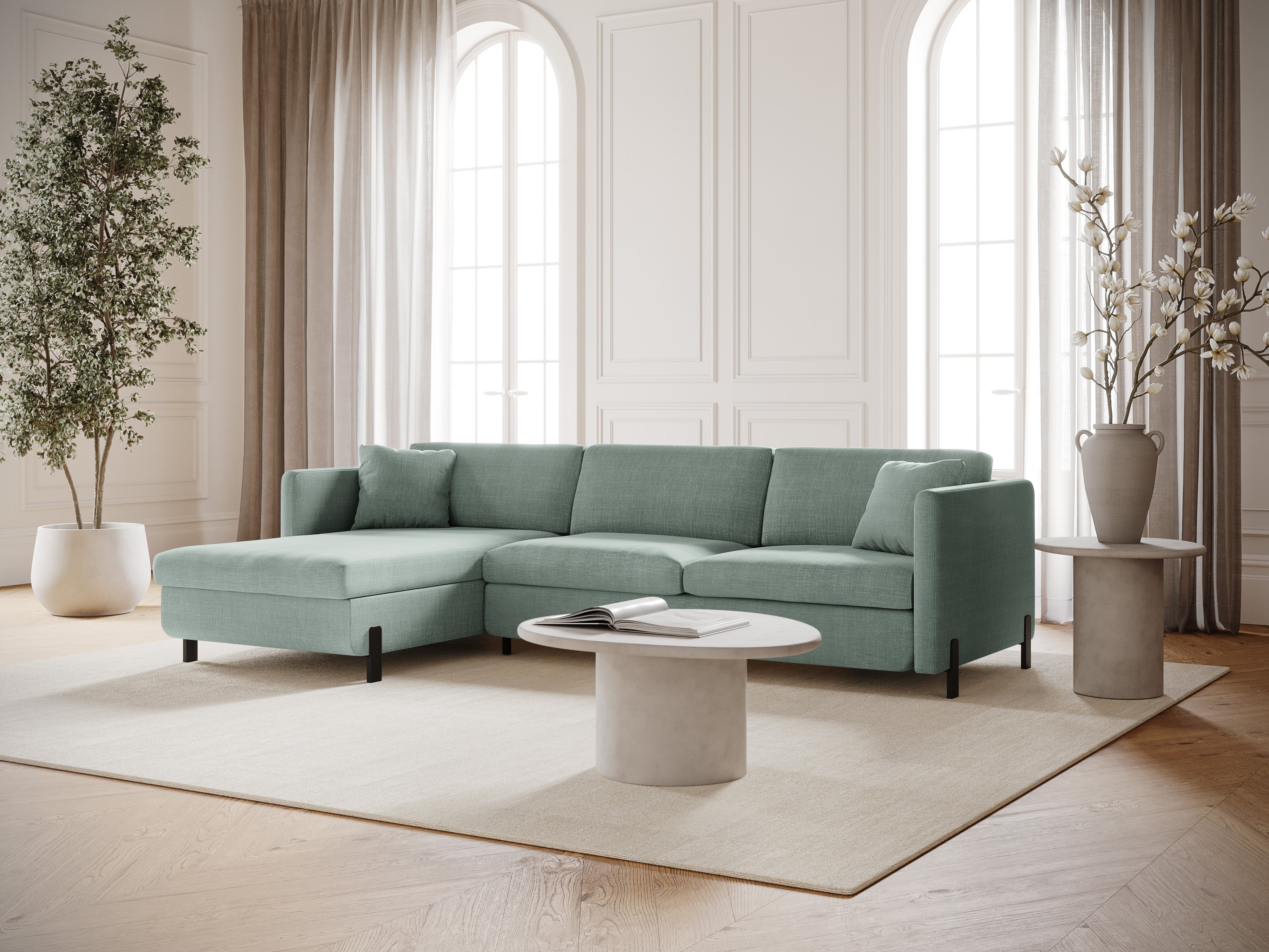 Ecksofa Gloria 280x170cm, Material: Strukturstoff