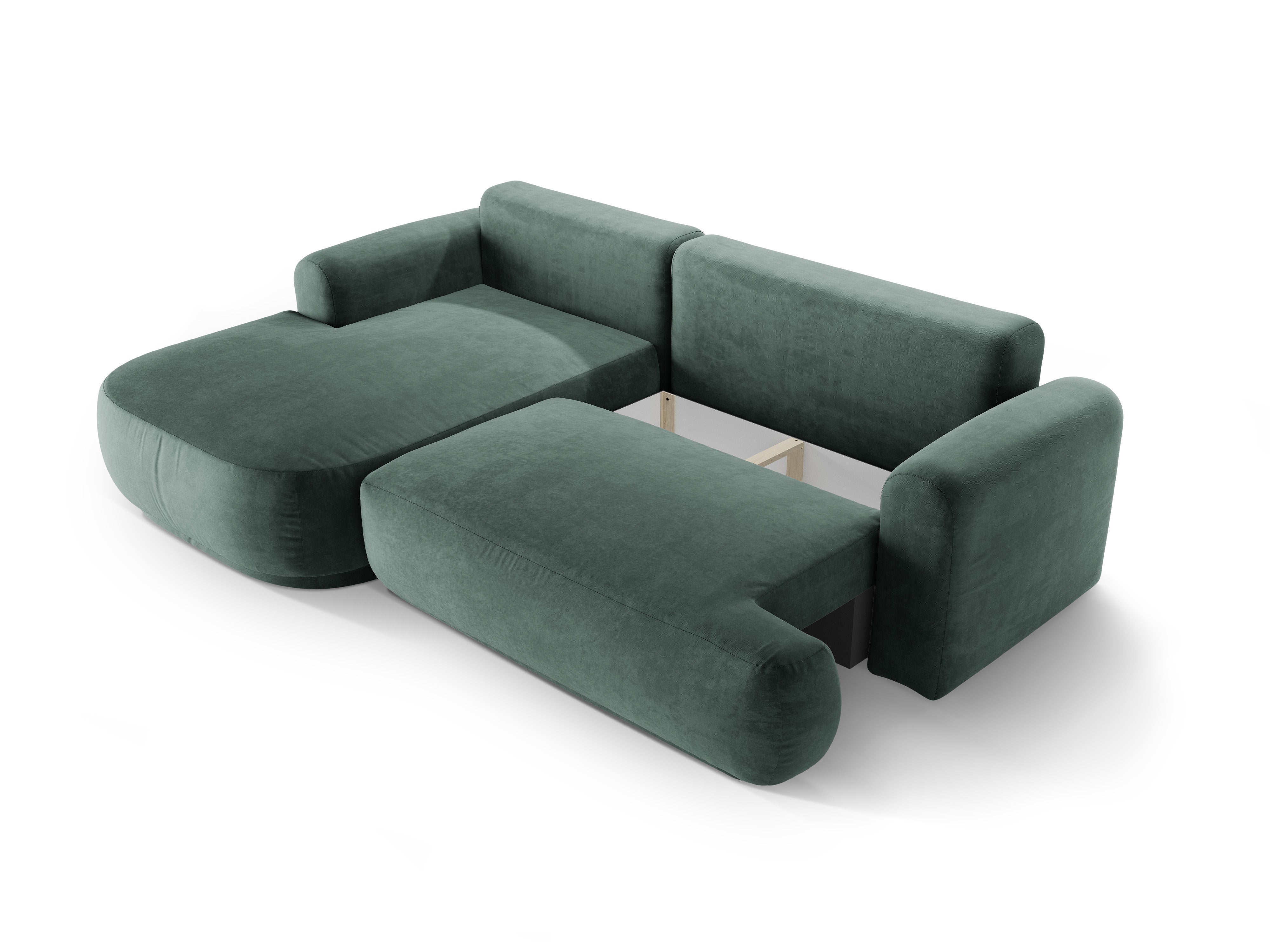 Ecksofa Ella 271x174cm, Material: Samt