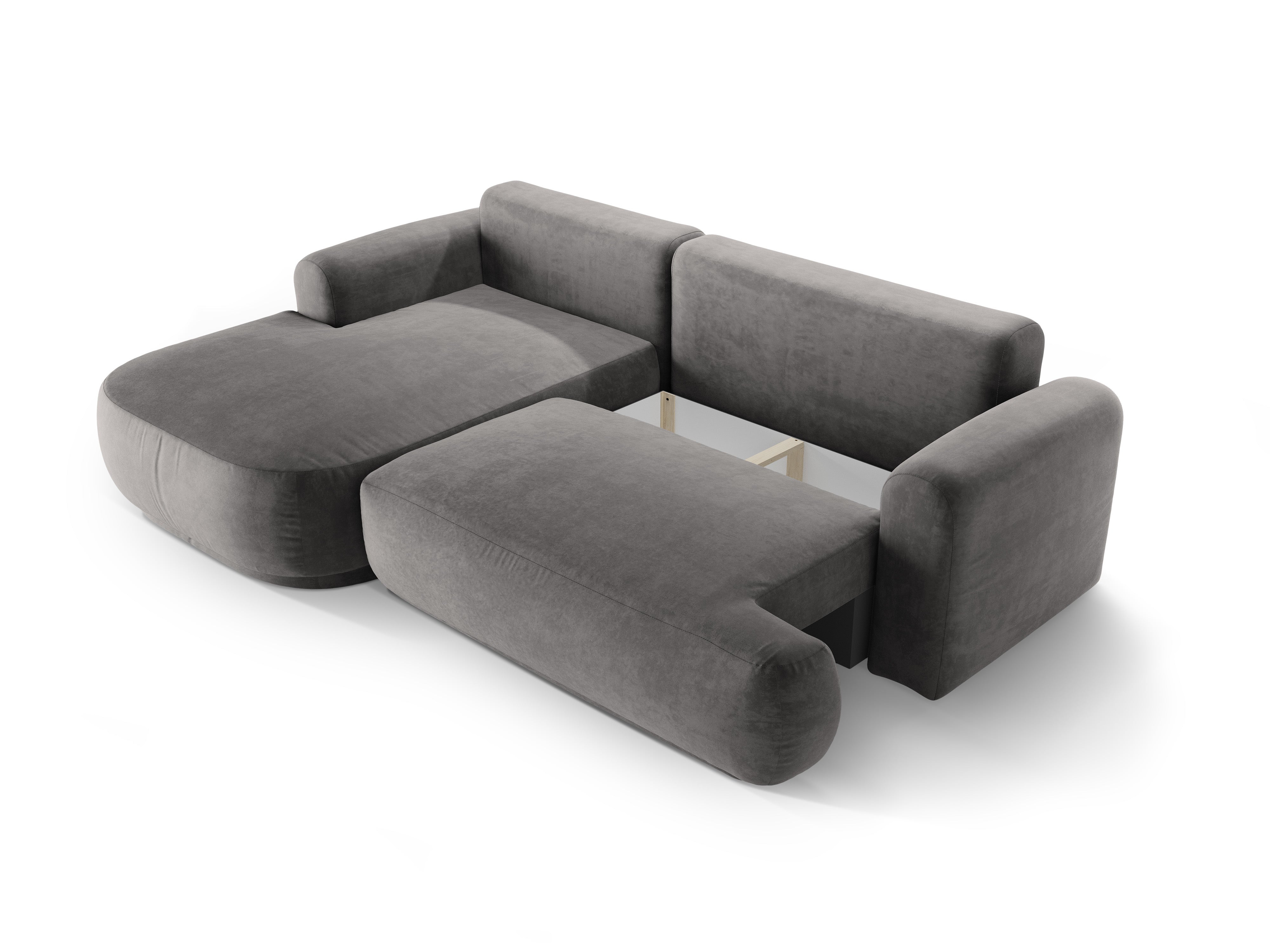 Ecksofa Ella 271x174cm, Material: Samt