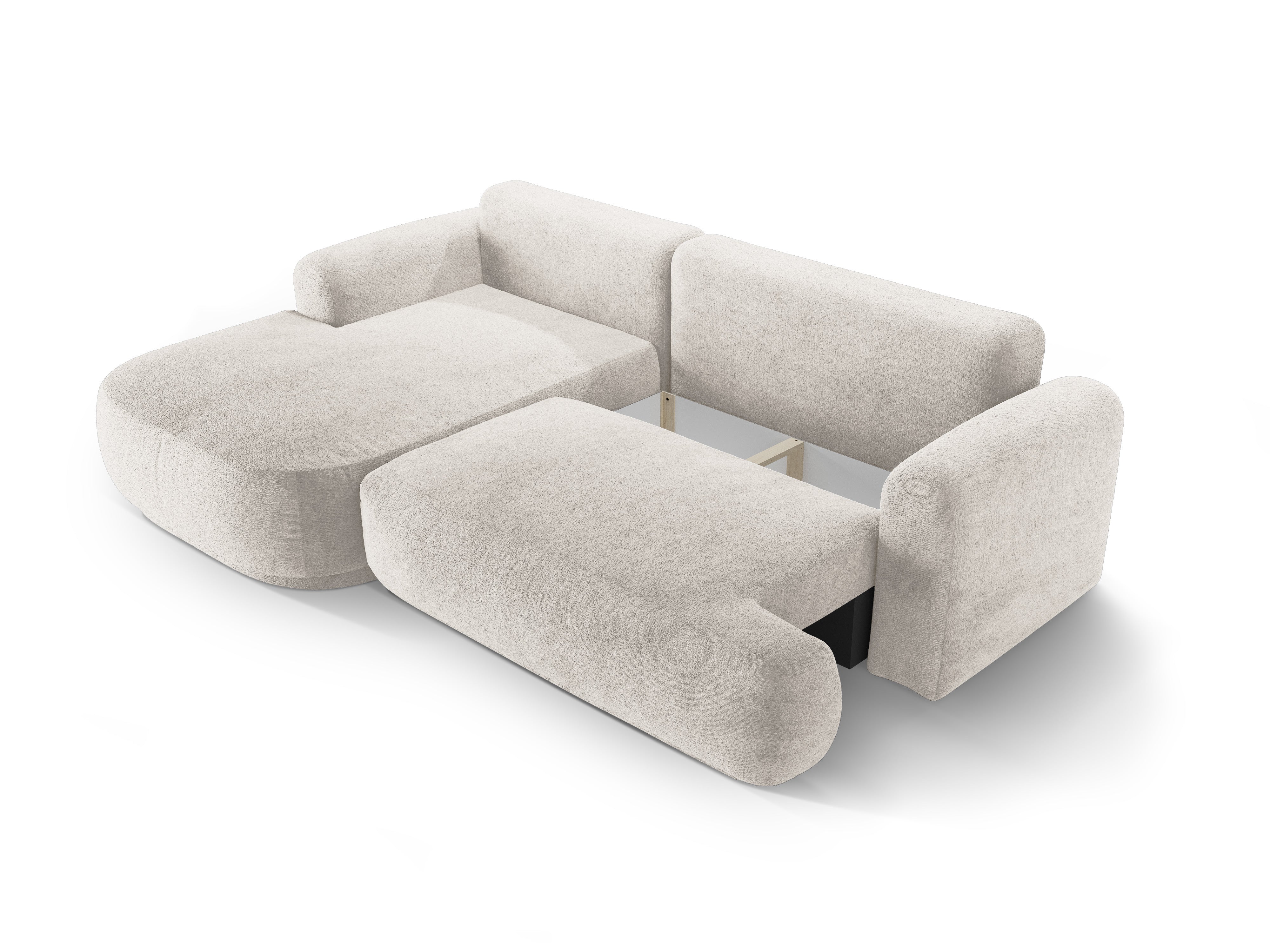 Ecksofa Ella 271x174cm, Material: Strukturstoff
