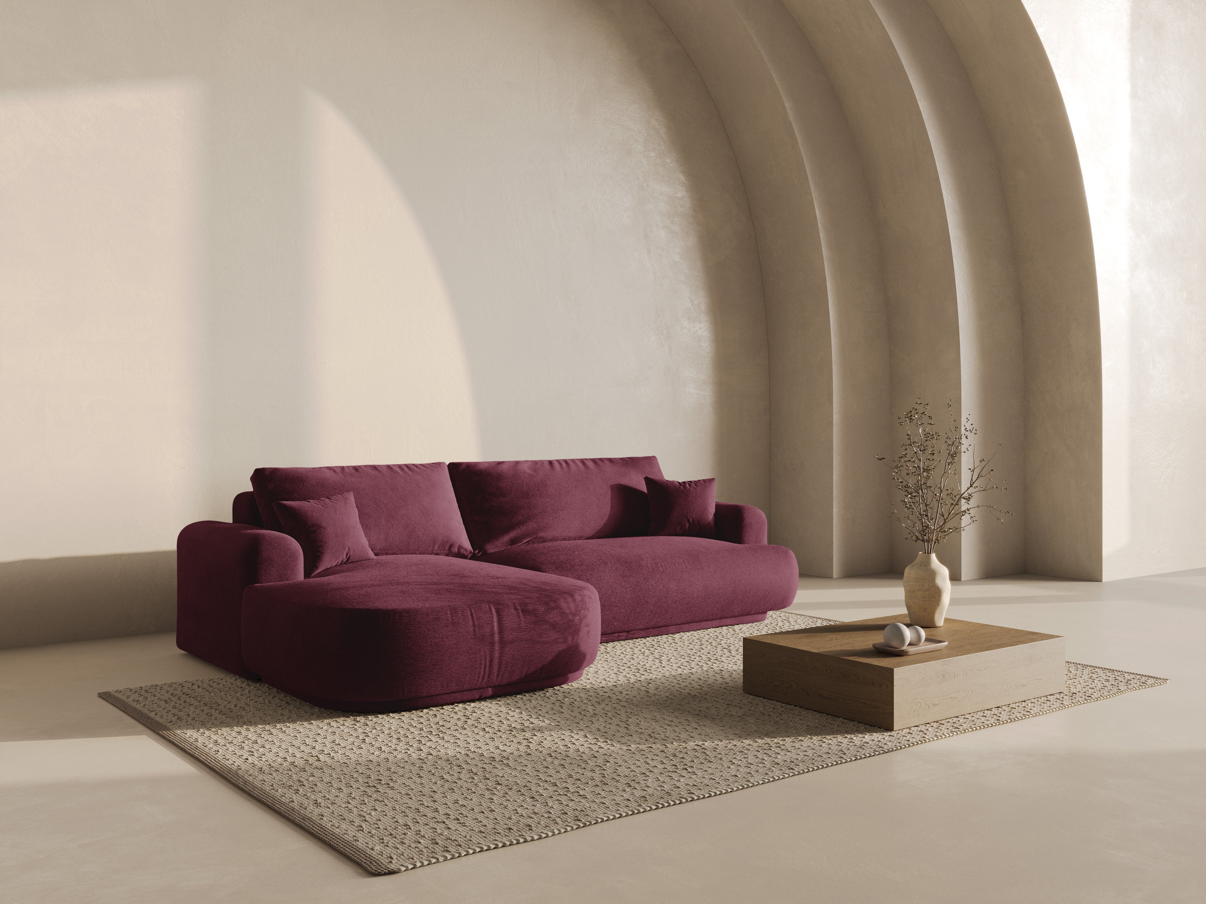 Ecksofa Ella 271x174cm, Material: Strukturstoff