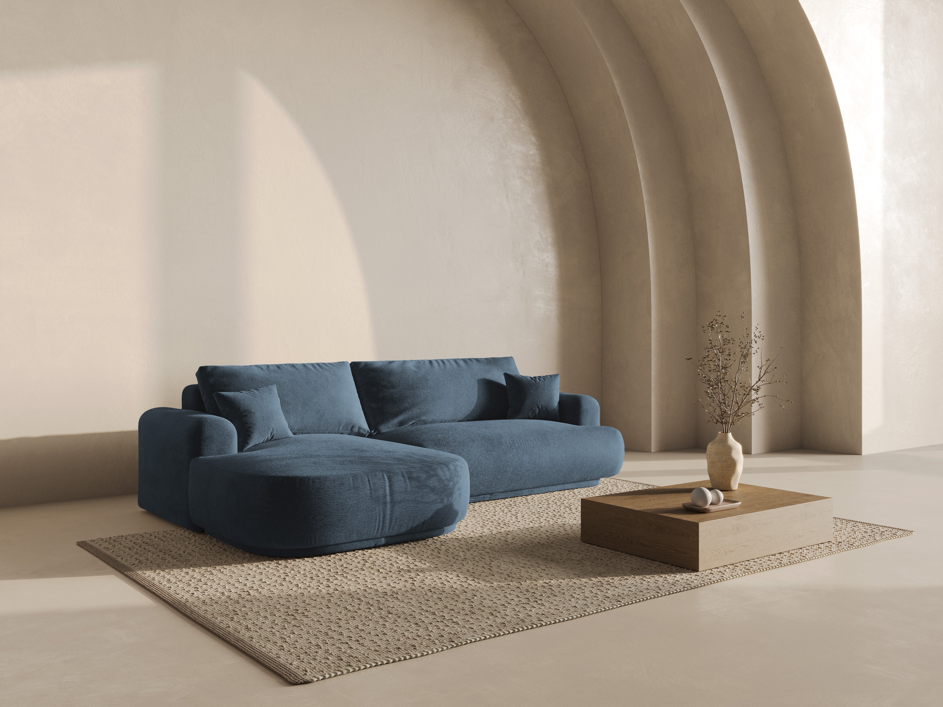 Ecksofa Ella 271x174cm, Material: Strukturstoff