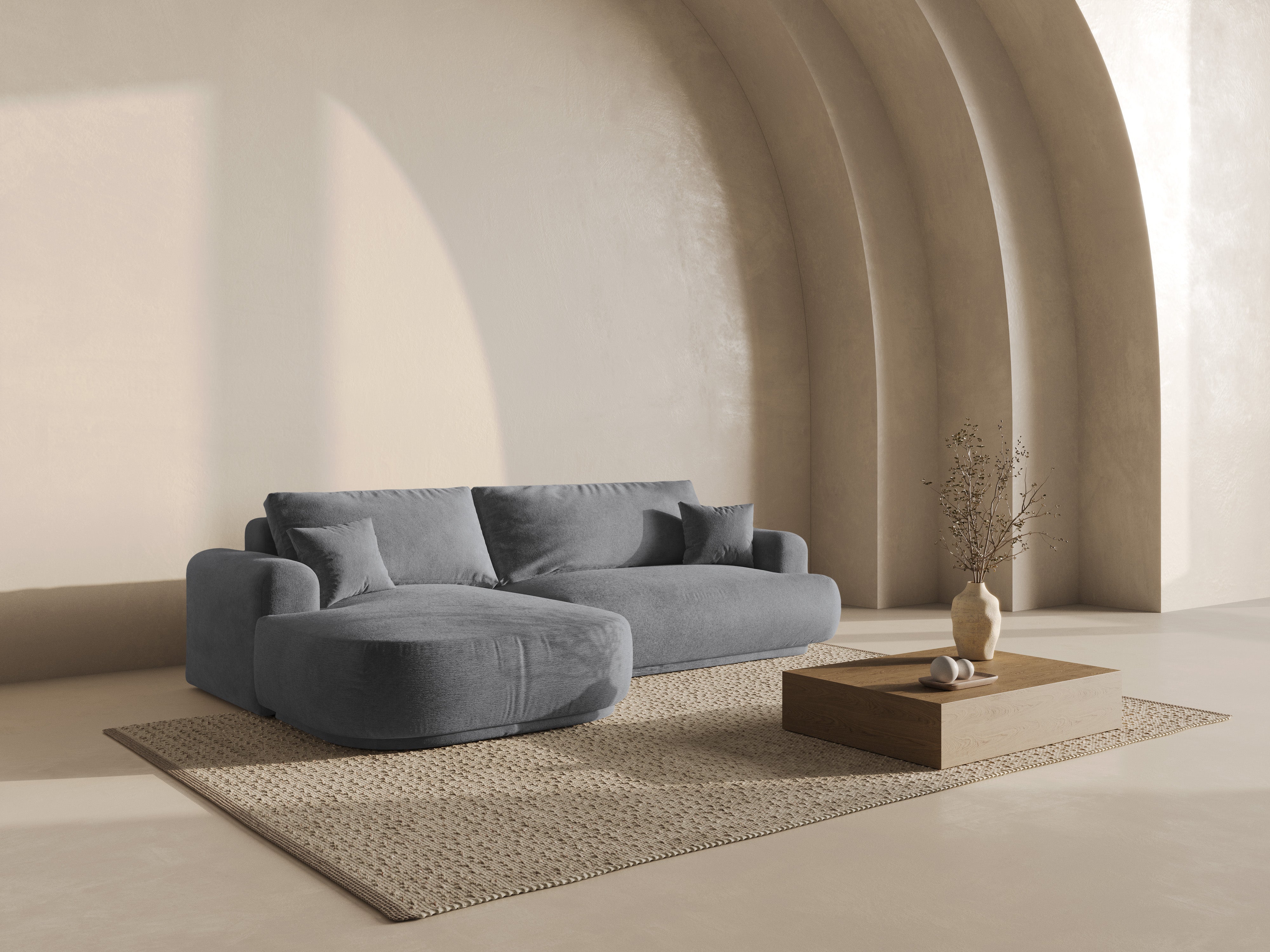 Ecksofa Ella 271x174cm, Material: Strukturstoff