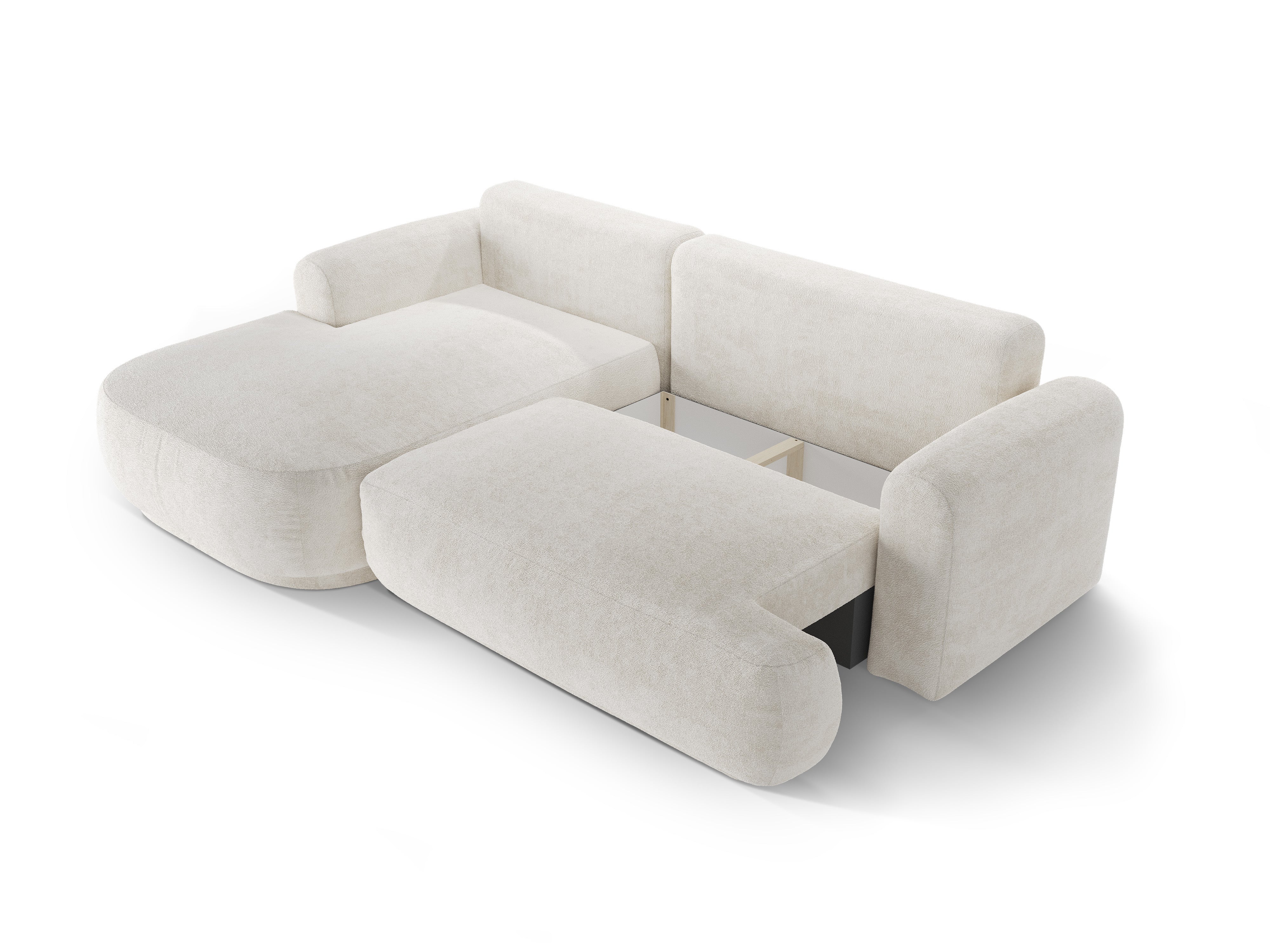 Ecksofa Ella 271x174cm, Material: Boucle