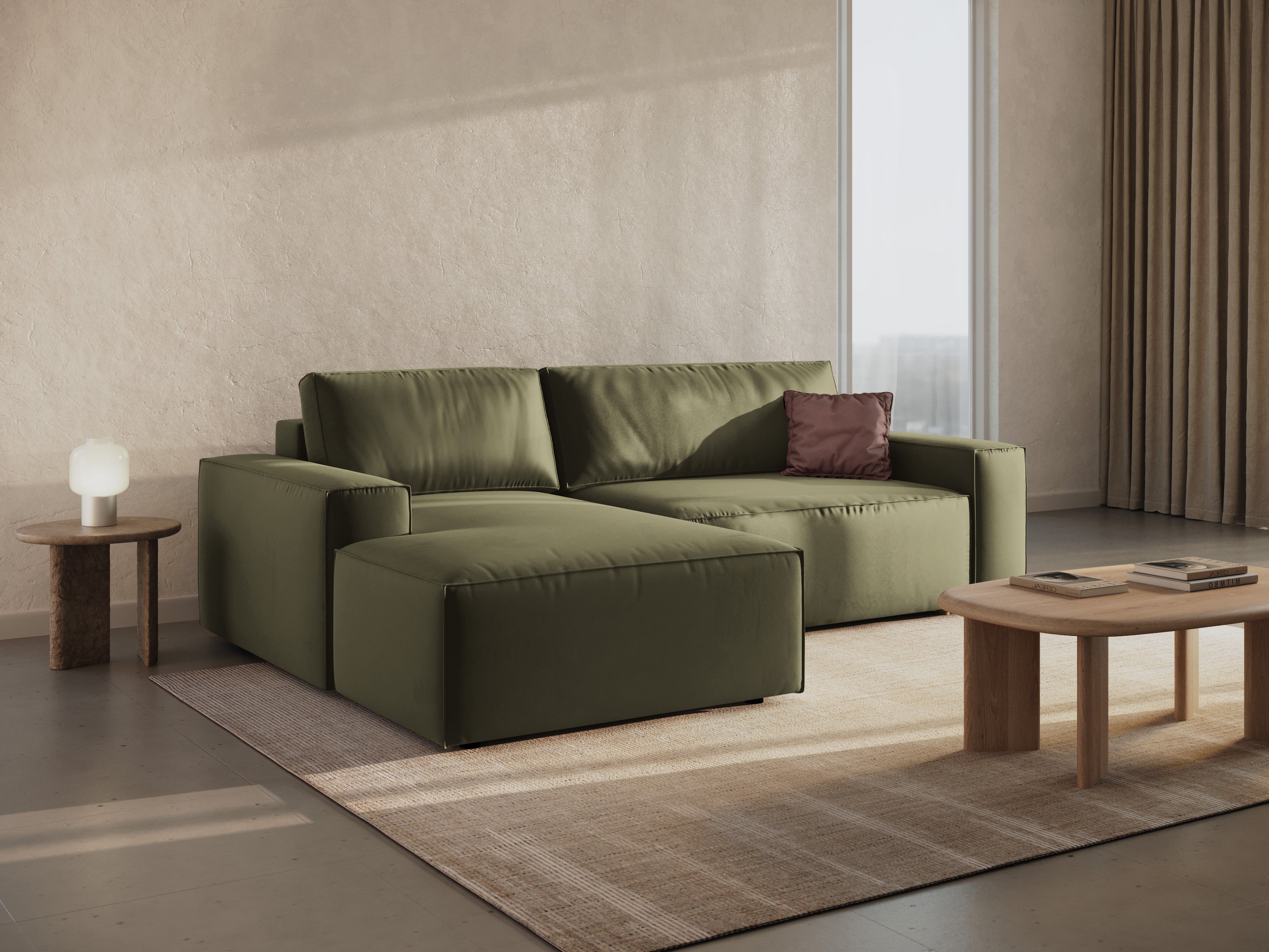 Ecksofa-Set Jodie, Material: Samt 